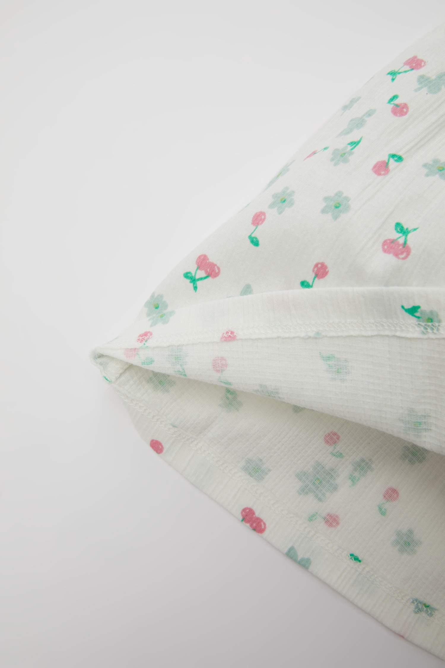 Kız Bebek Çiçekli Kısa Kollu Elbise