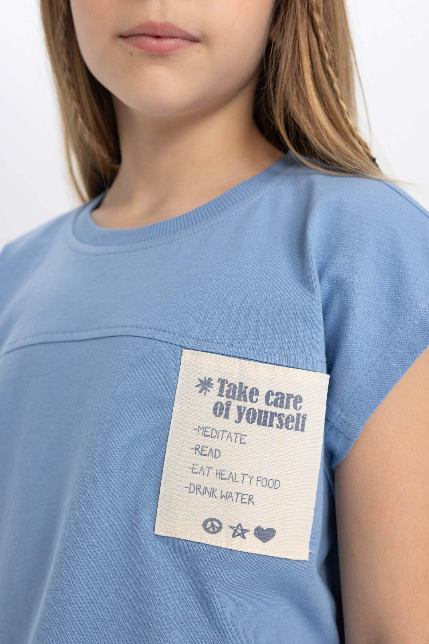 تي شيرت بناتي نص ردن أوفر سايز