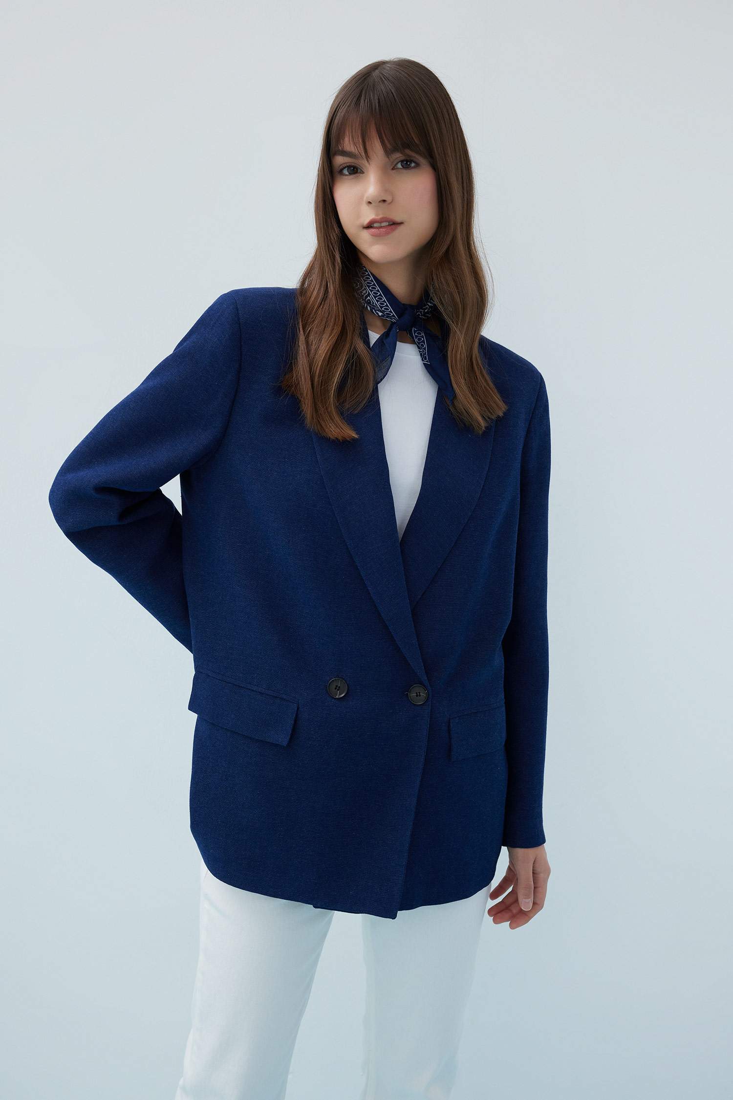 Regular Fit Ceket Yaka Blazer Ceket