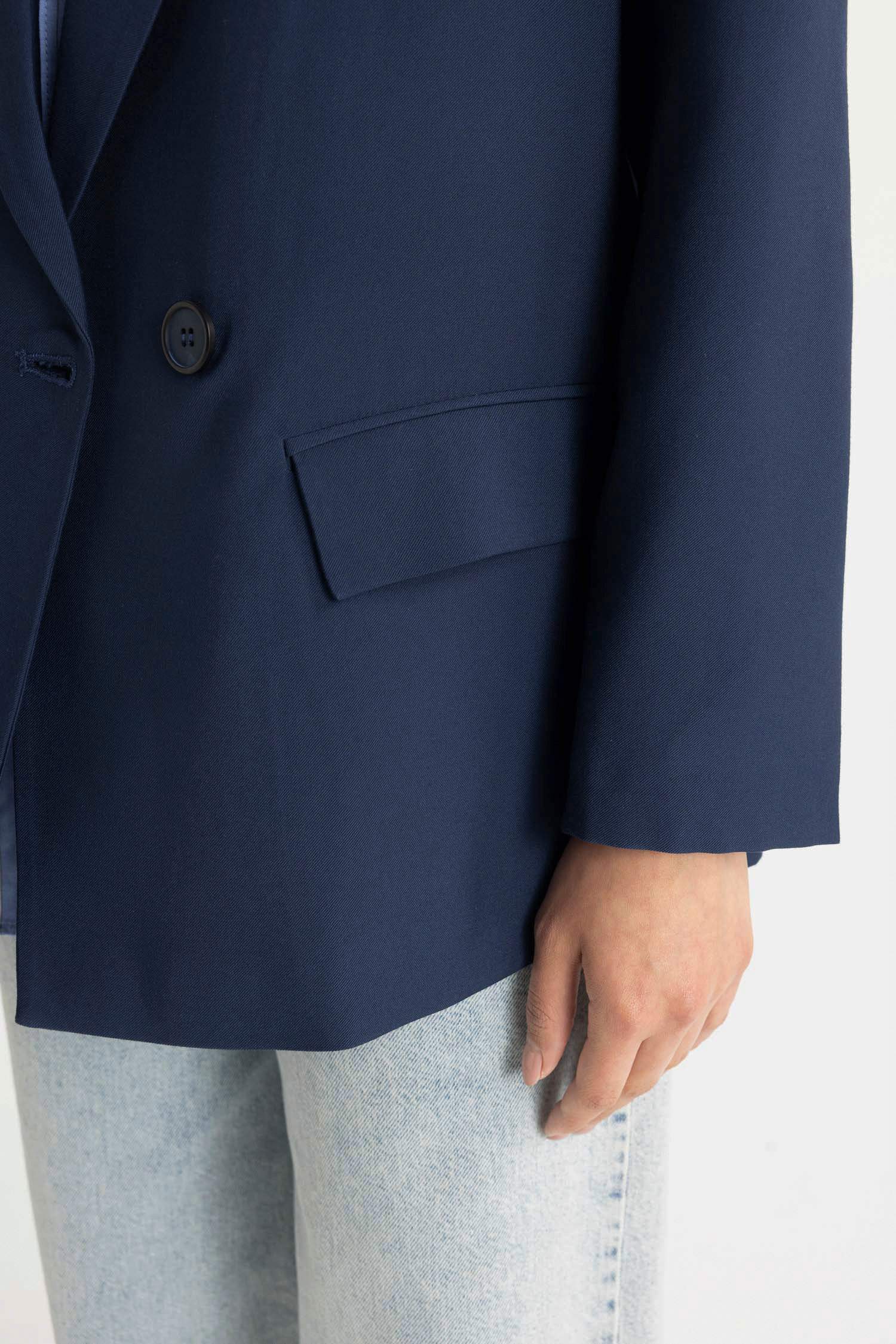 Regular Fit Ceket Yaka Blazer Ceket