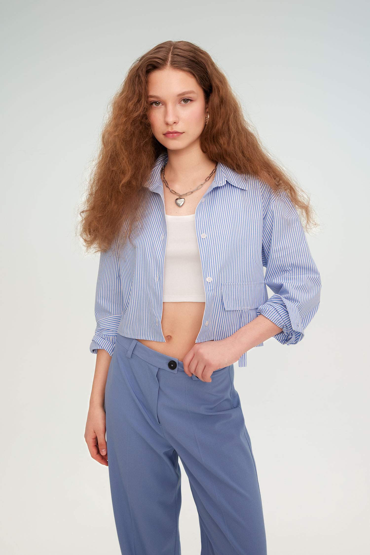 Рубашка оверсайз из поплина