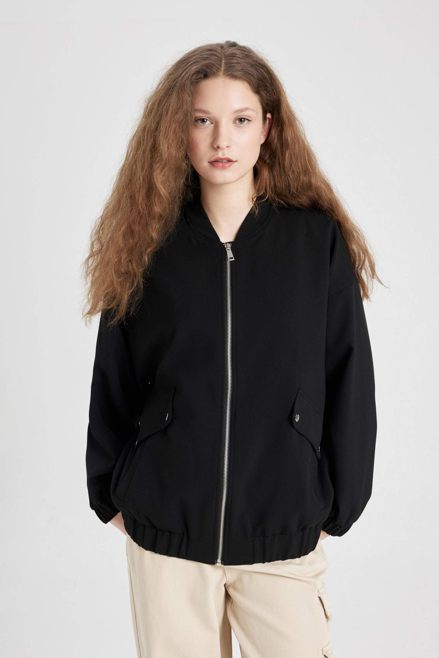 Oversize Fit Bomber Jacket