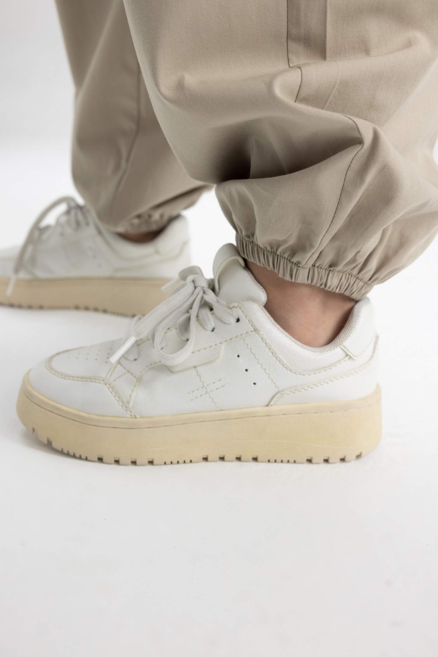 Kız Çocuk Paraşüt Kargo Uzun Paça Pamuklu Pantolon