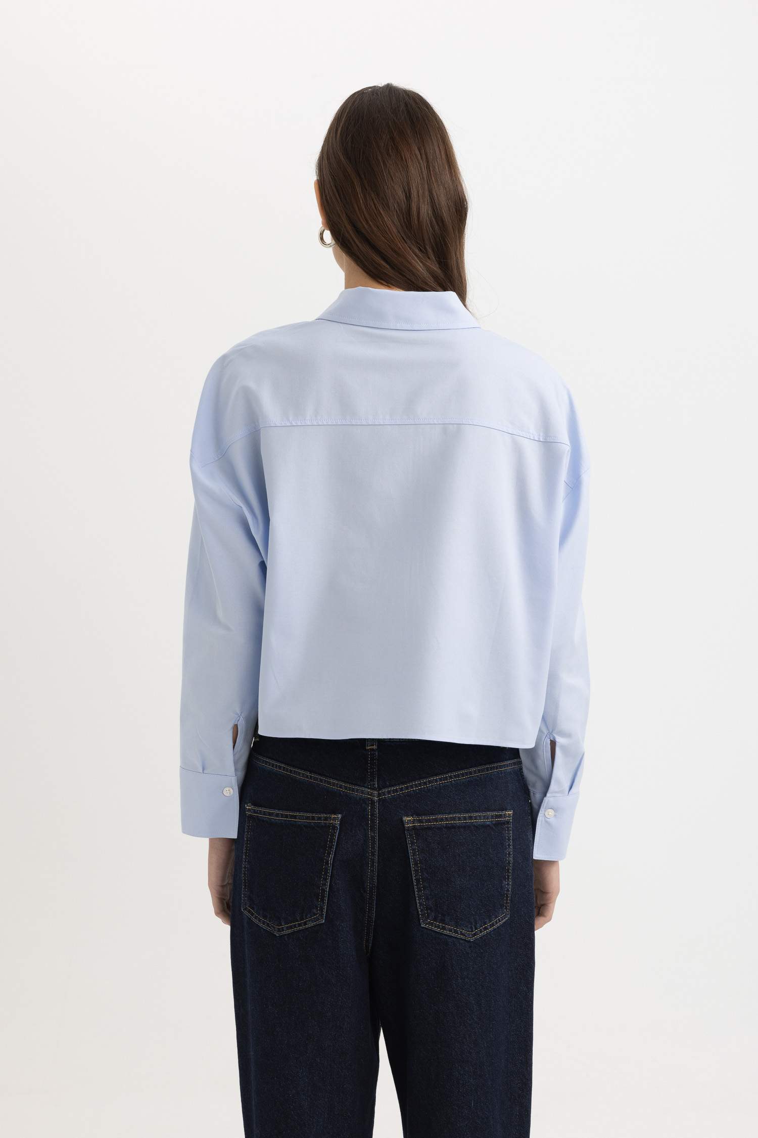 قميص كروب أوكسفورد ردن طويل وياخة قميص