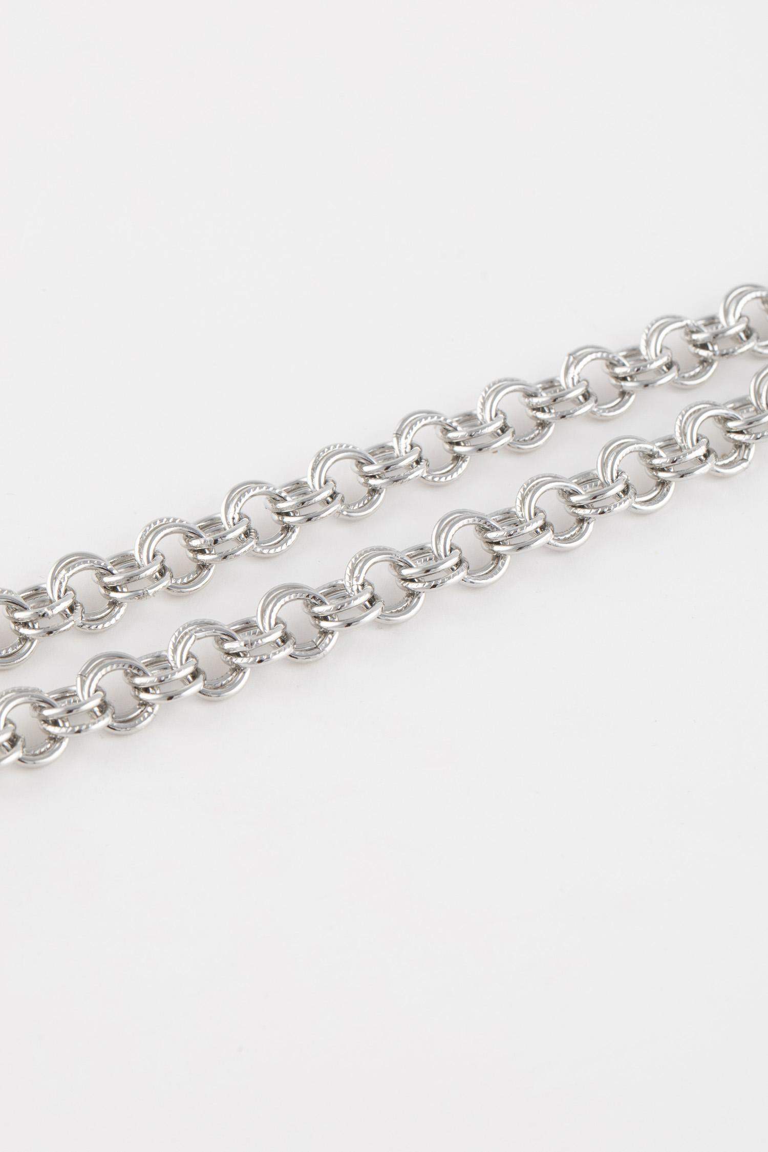 Woman Thick Chain Silver Necklace