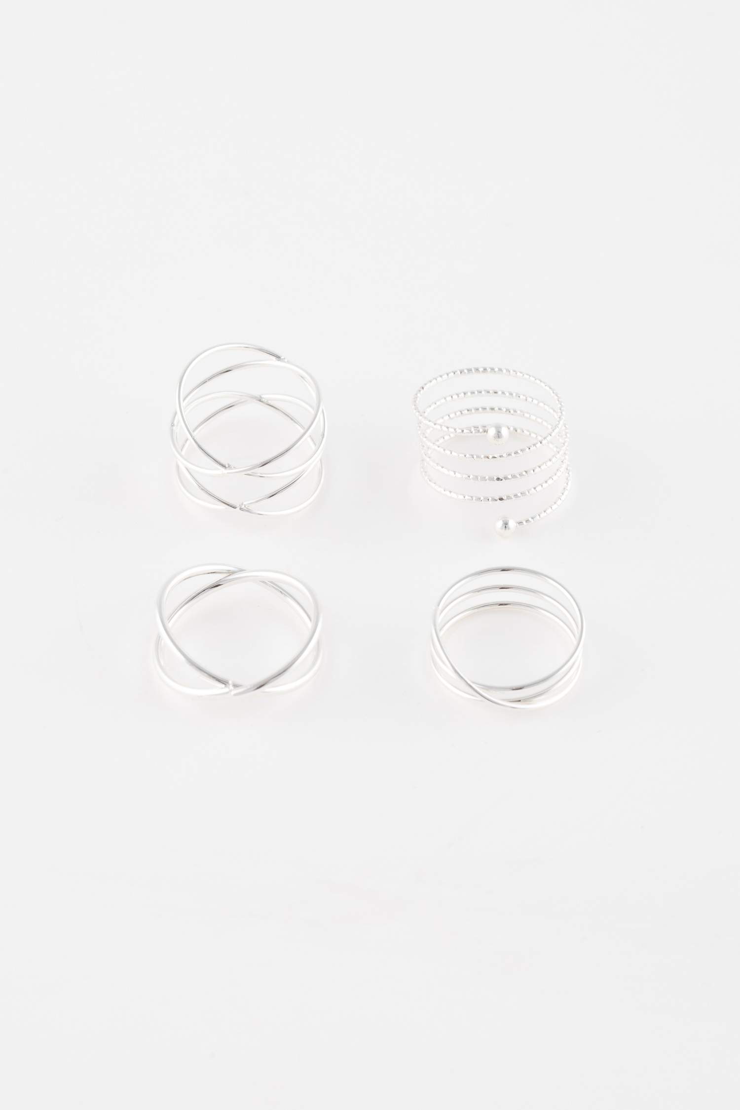 Kadın 4'lü Silver Yüzük