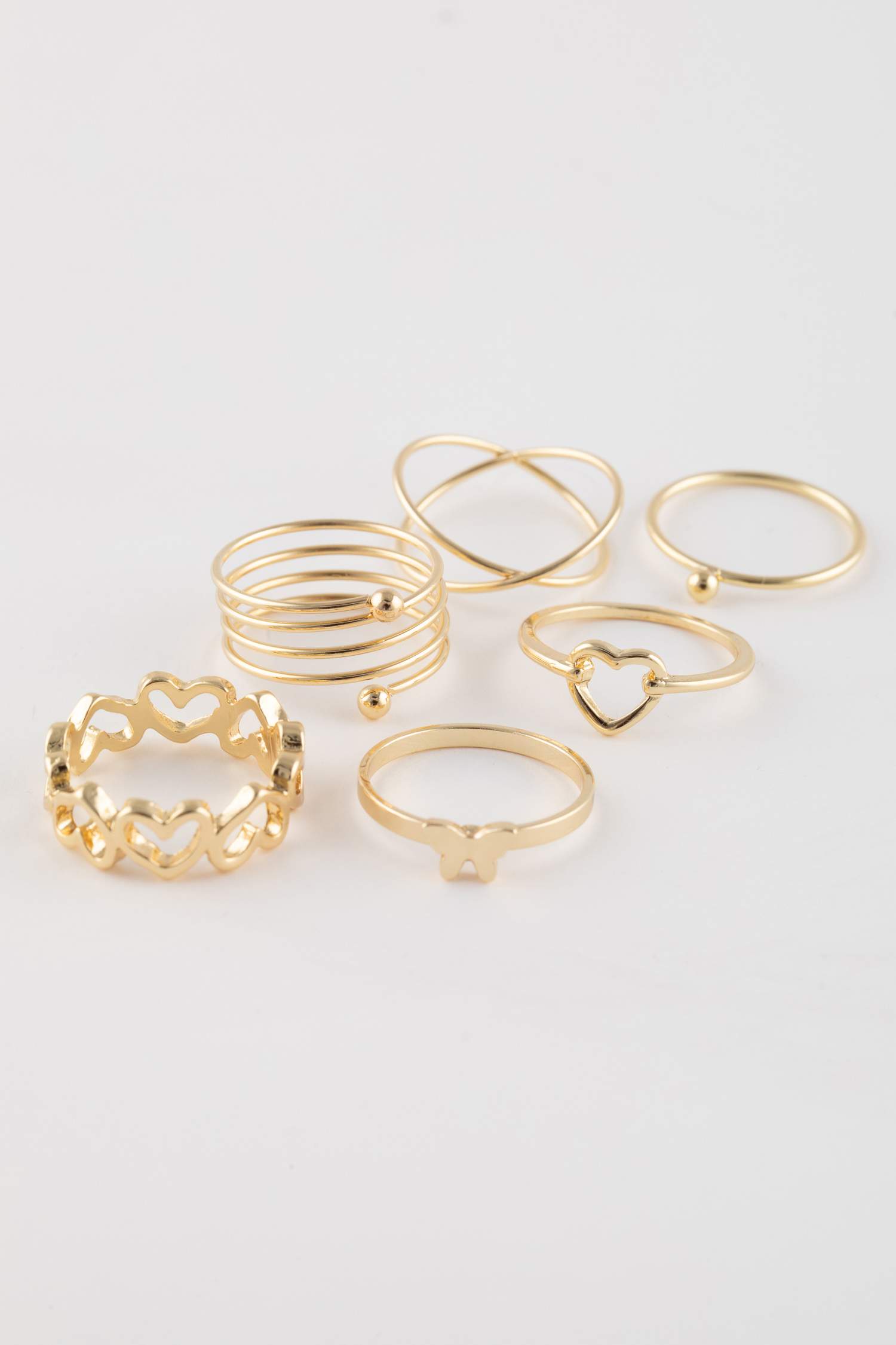 Woman 12 Piece Gold Ring