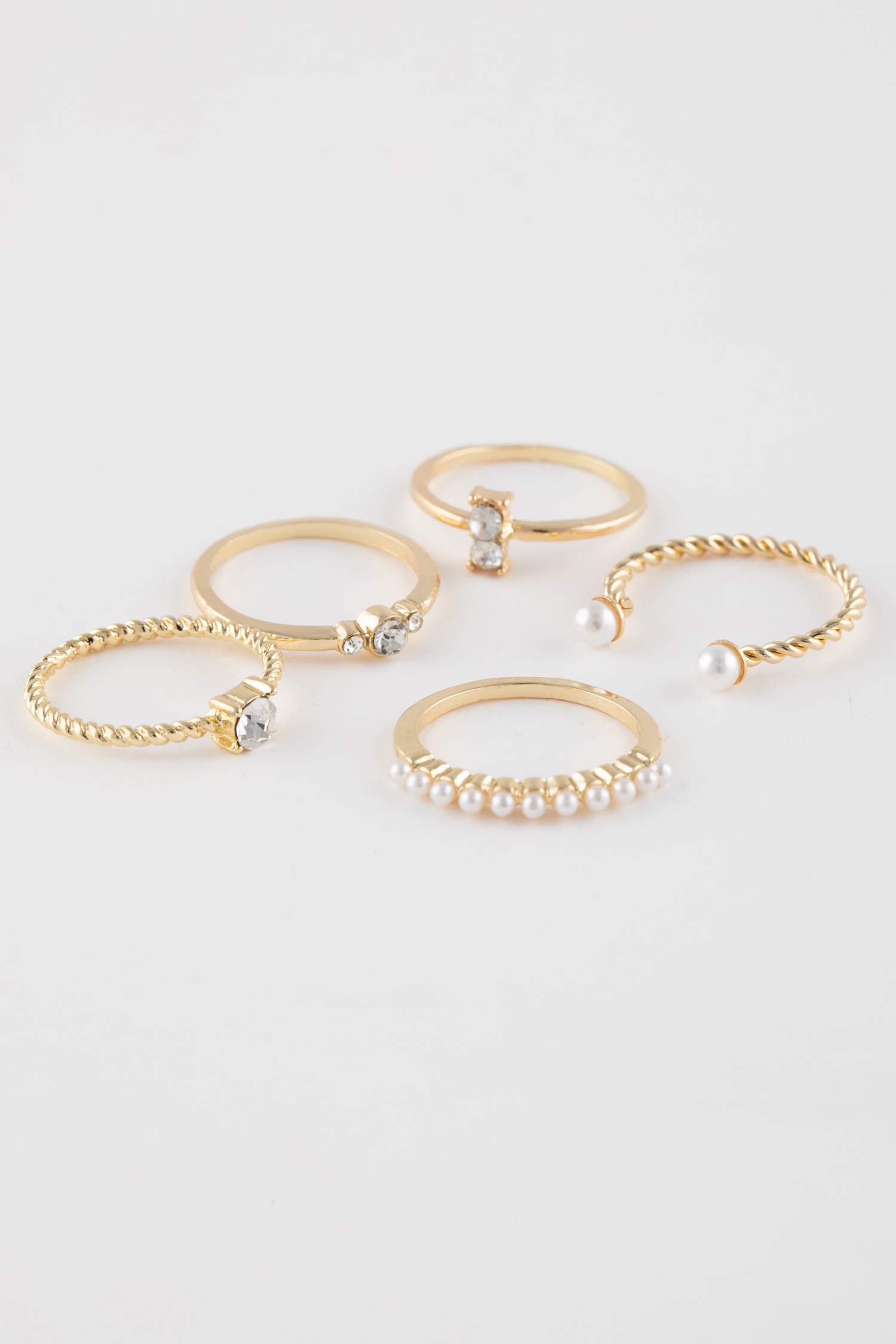 Woman 12 Piece Gold Ring