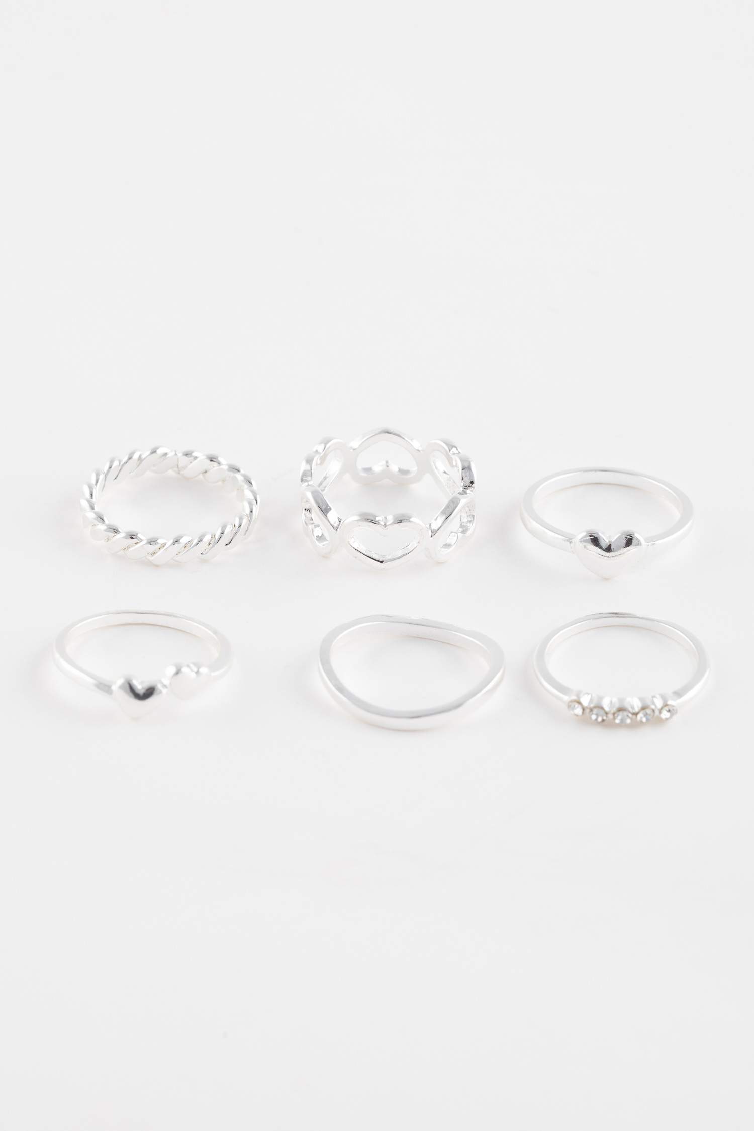 Kadın 6'lı Silver Yüzük