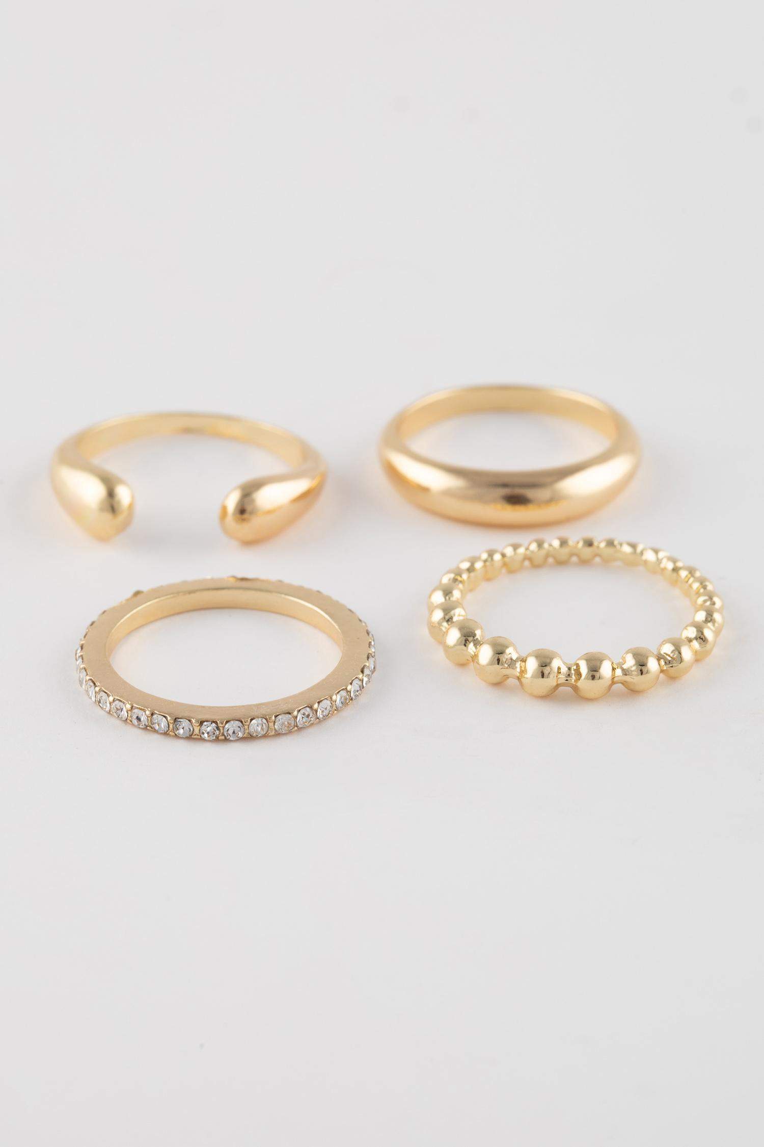 Kadın 7'li Gold Yüzük