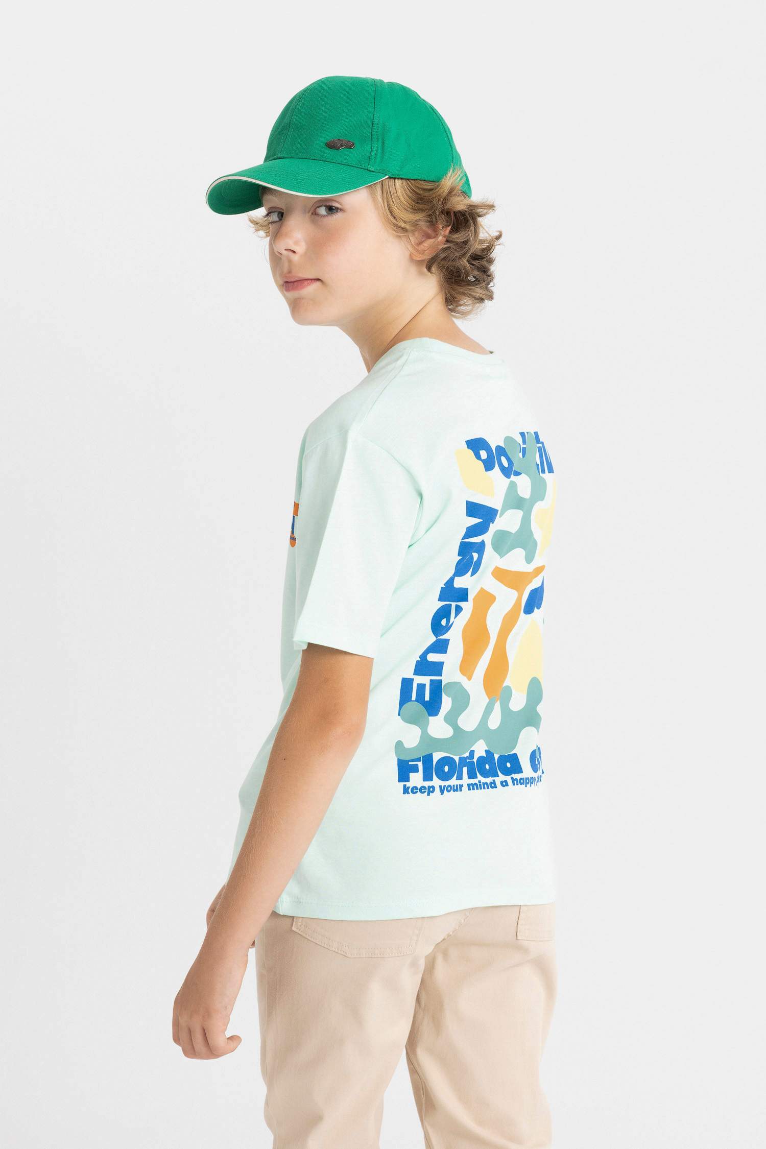 Boy Crew Neck Printed Short Sleeve T-Shirt