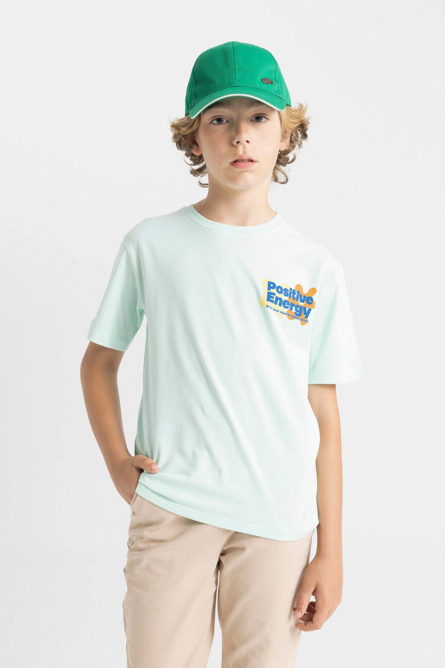 Boy Crew Neck Printed Short Sleeve T-Shirt