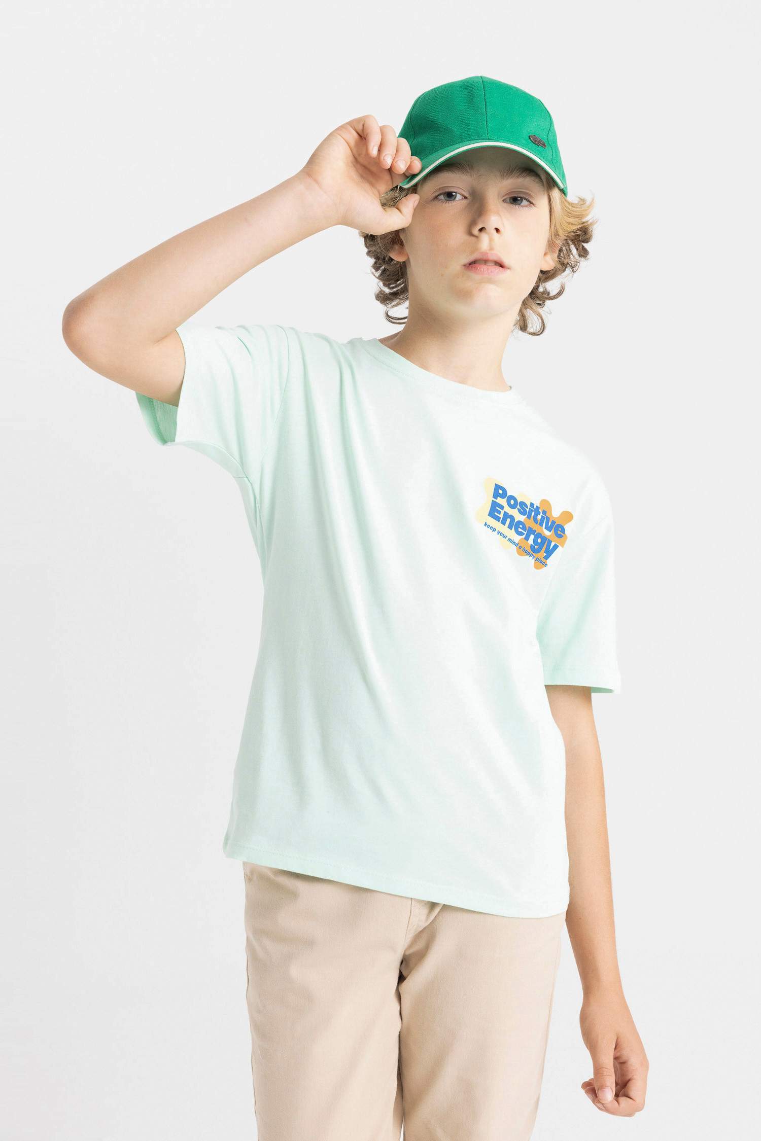 Boy Crew Neck Printed Short Sleeve T-Shirt
