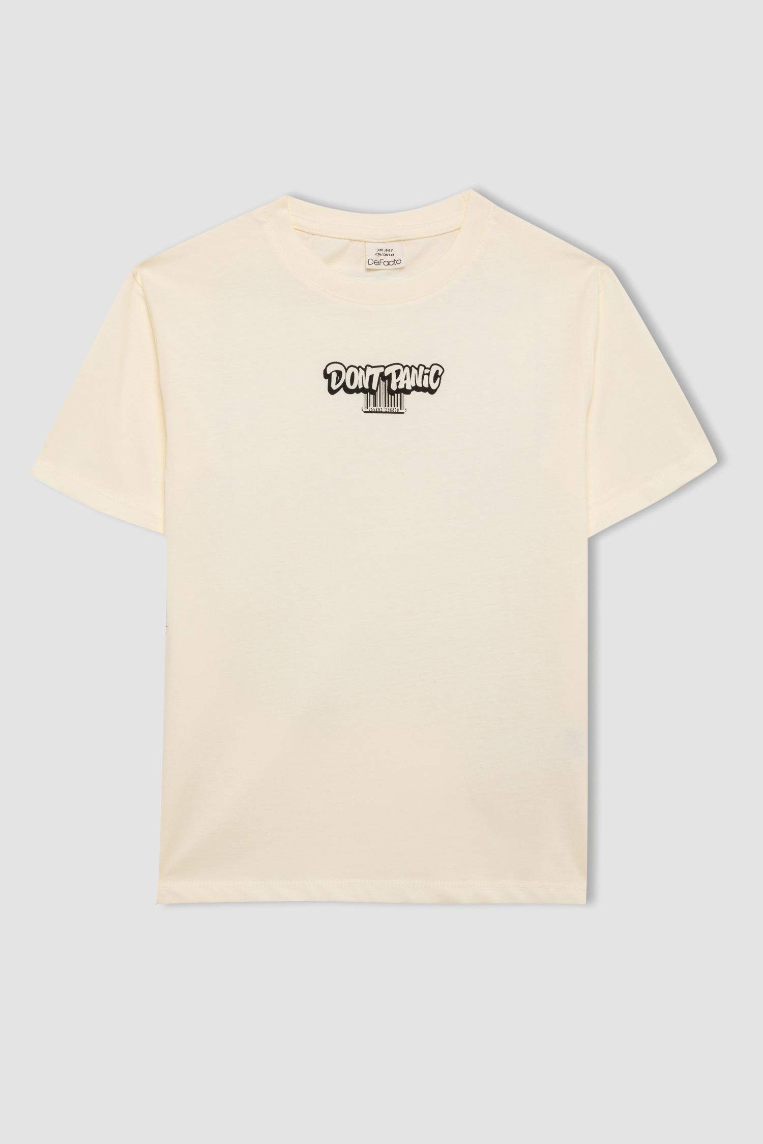 Boy Crew Neck Printed Short Sleeve T-Shirt