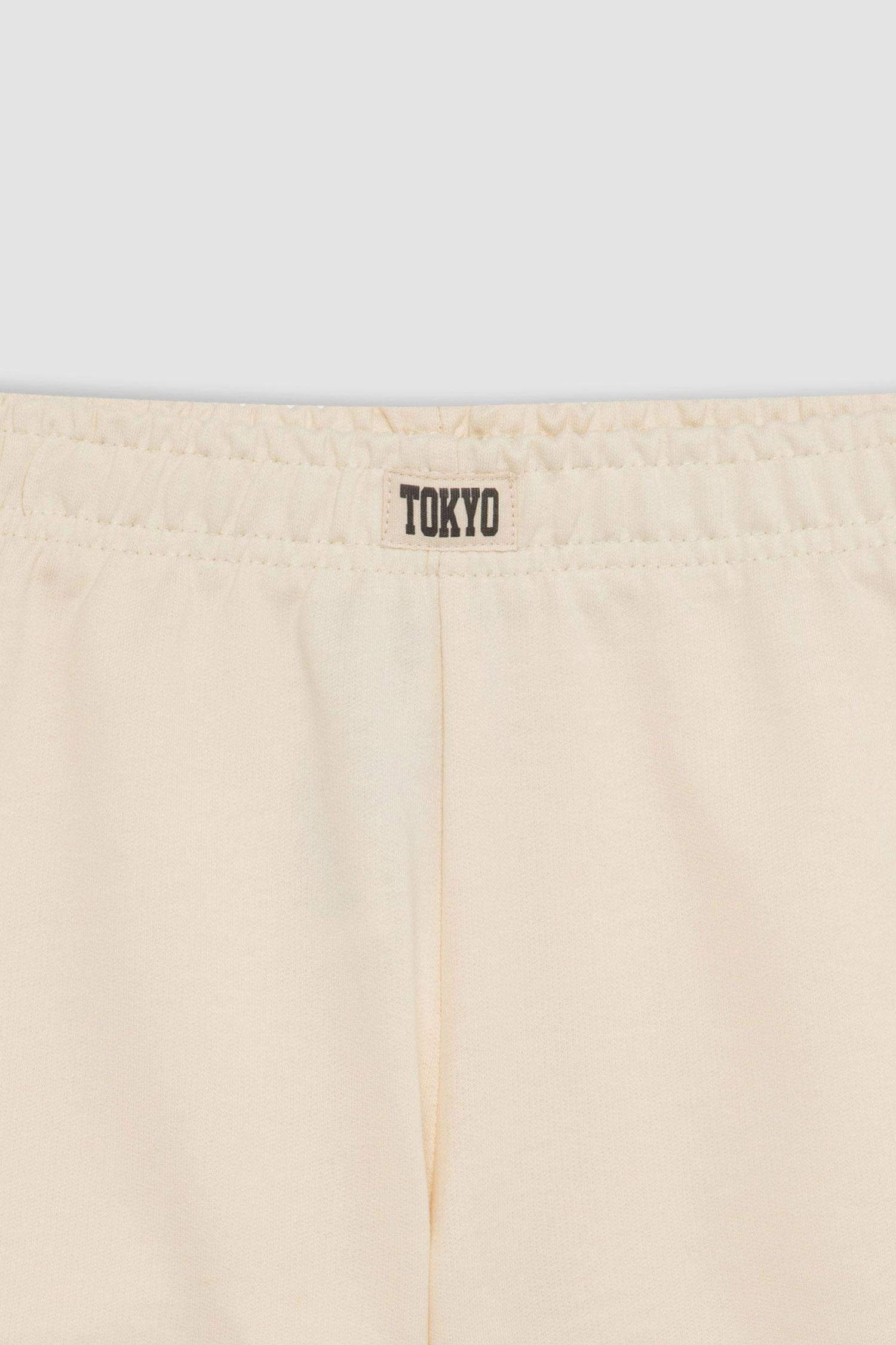 Girl Woven Labeled Shorts