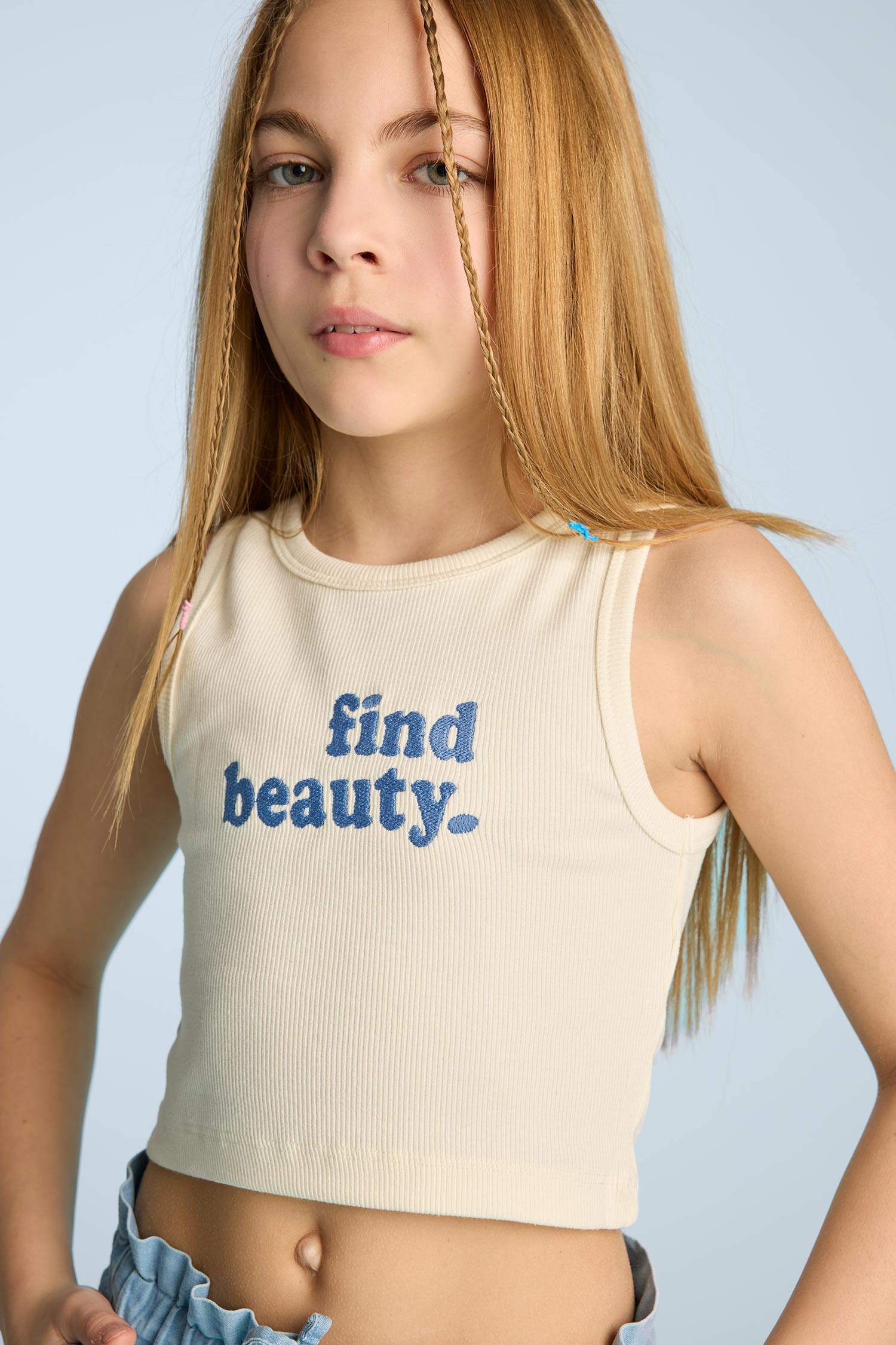 Girl Slogan Pattern Camisole Tank Top