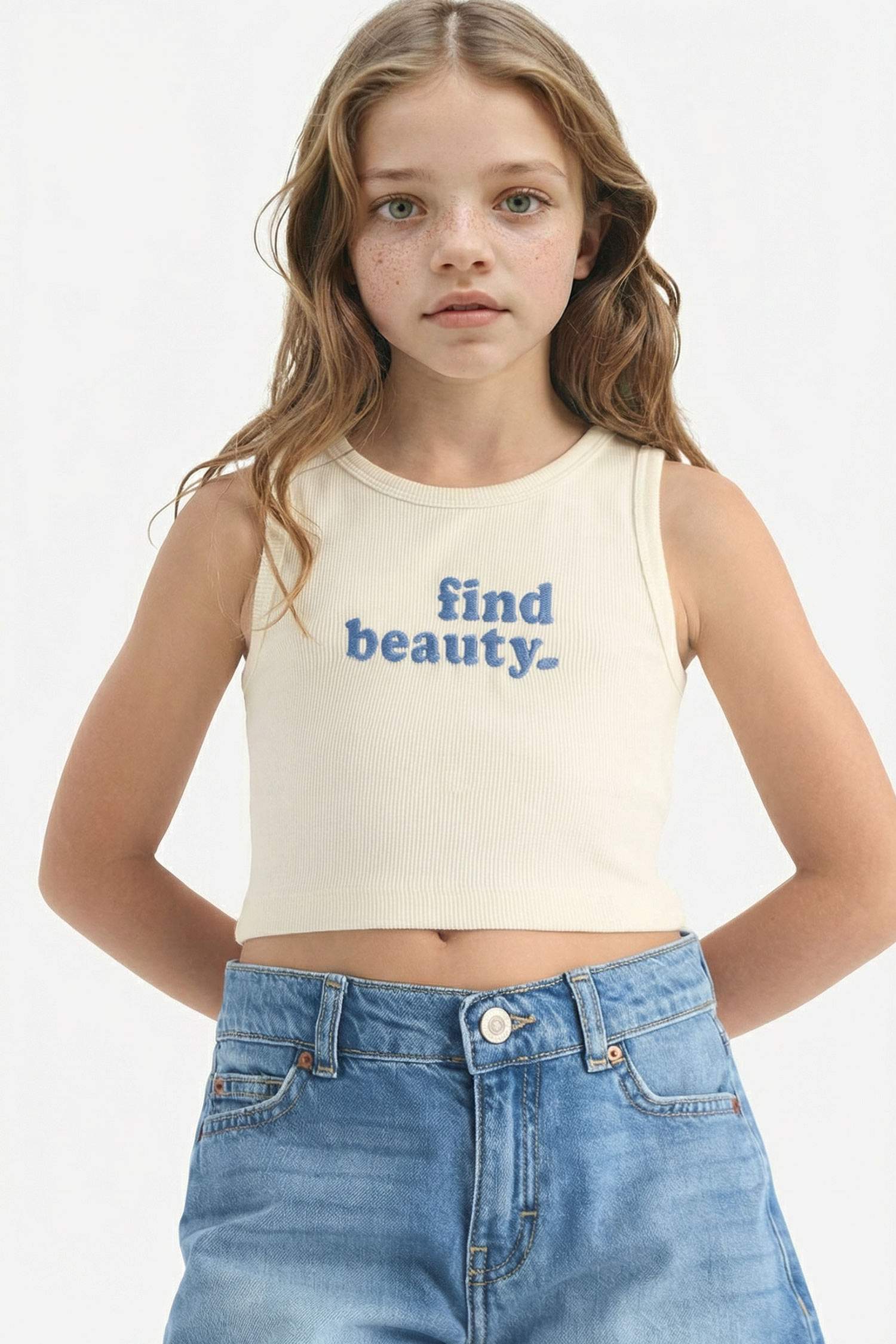 Girl Slogan Pattern Camisole Tank Top