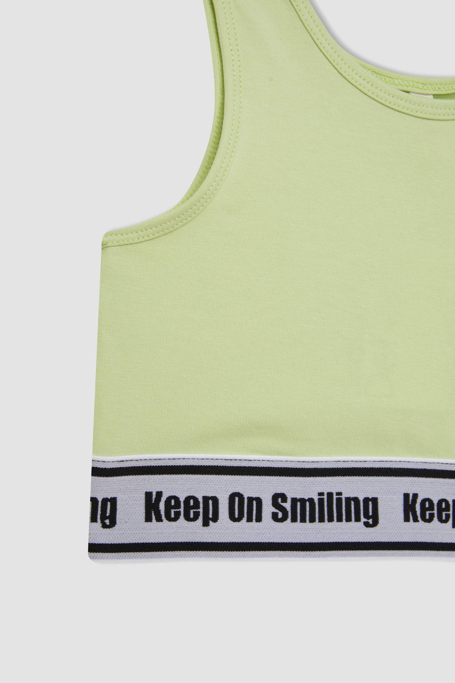 Girl Crew Neck Crop Top