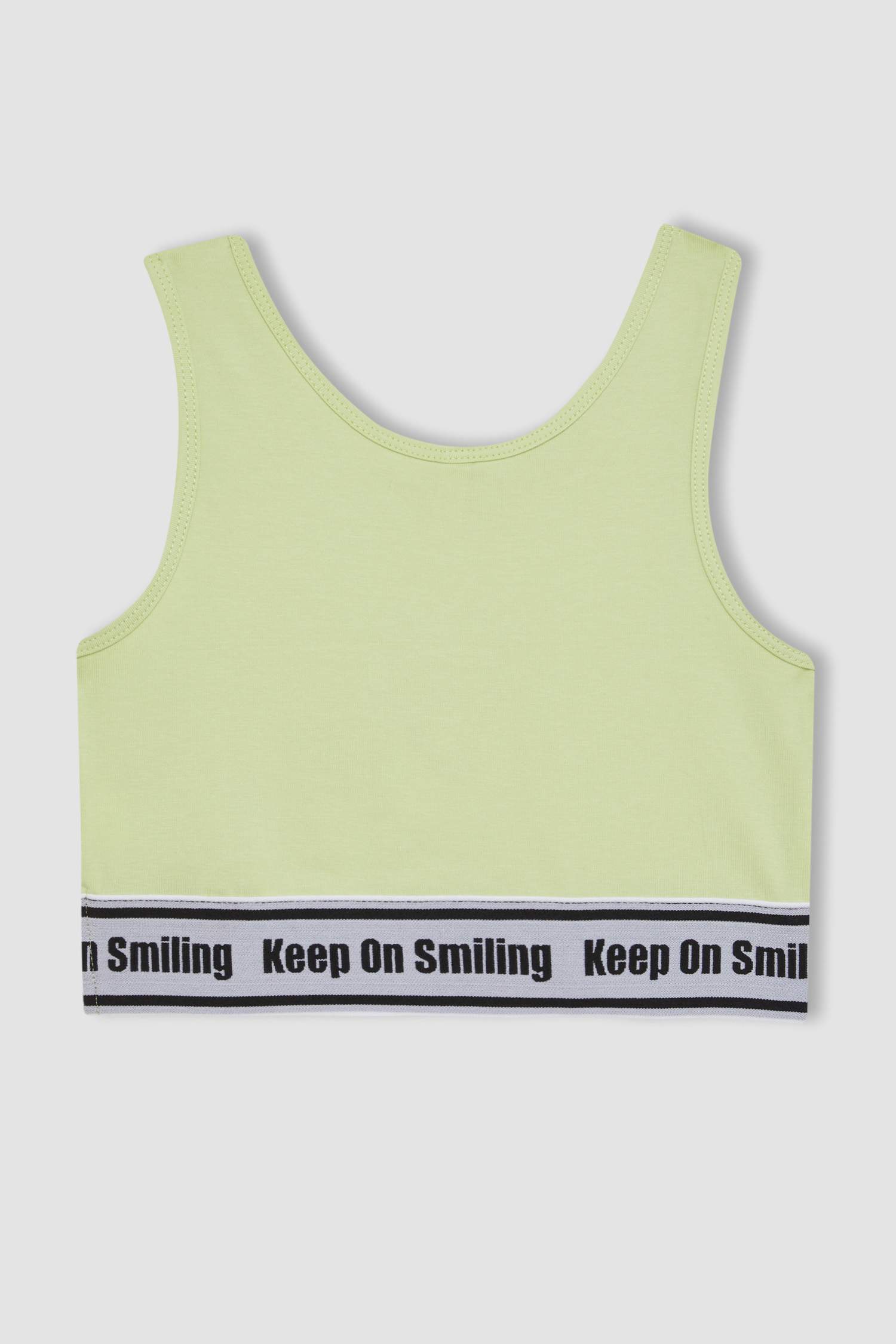 Girl Crew Neck Crop Top