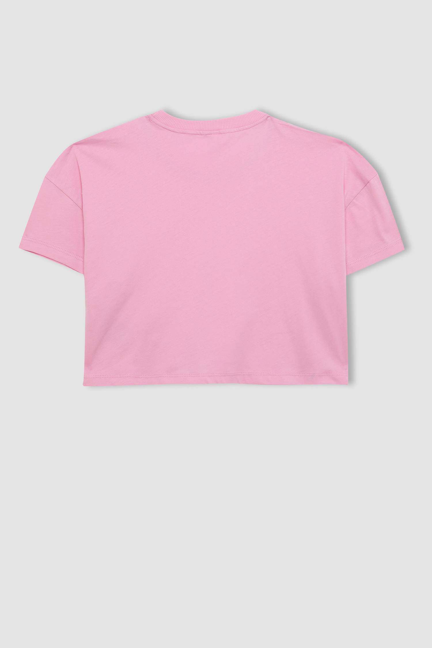 Kız Çocuk 2'li Takım Oversize Geniş Kalıp Bisiklet Yaka Baskılı Kısa Kollu Tişört Askılı Atlet