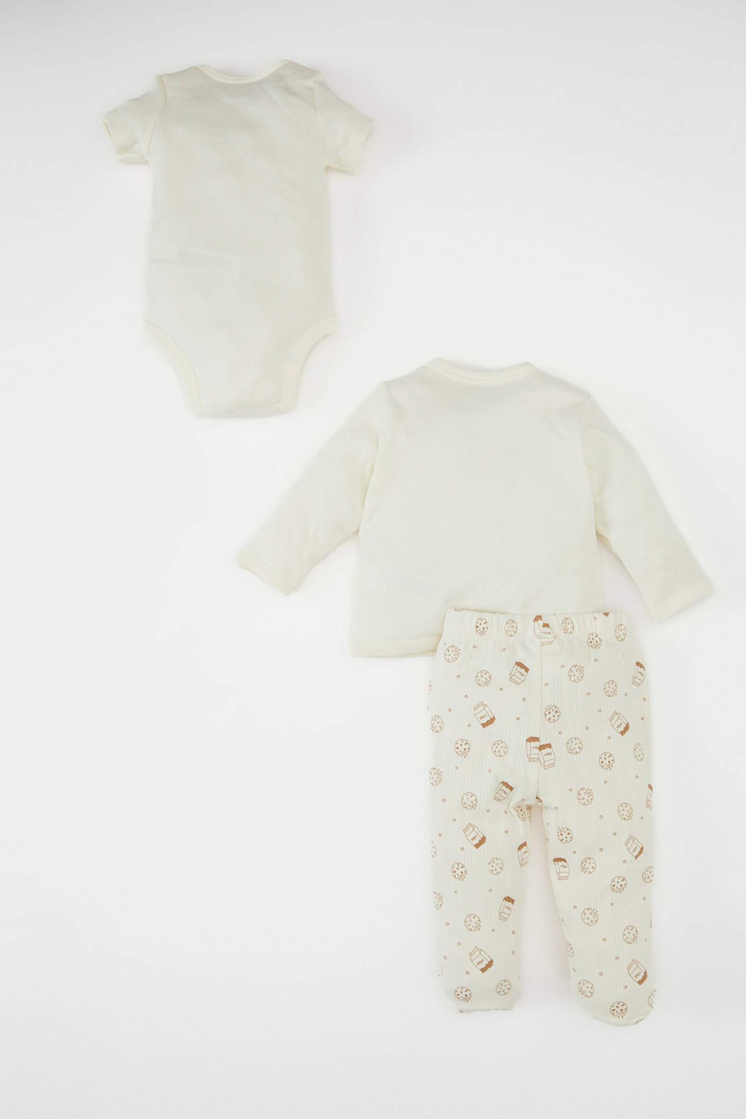 طقم بيبي اولادي حديثي الولادة قصة عادية - 3 قطع