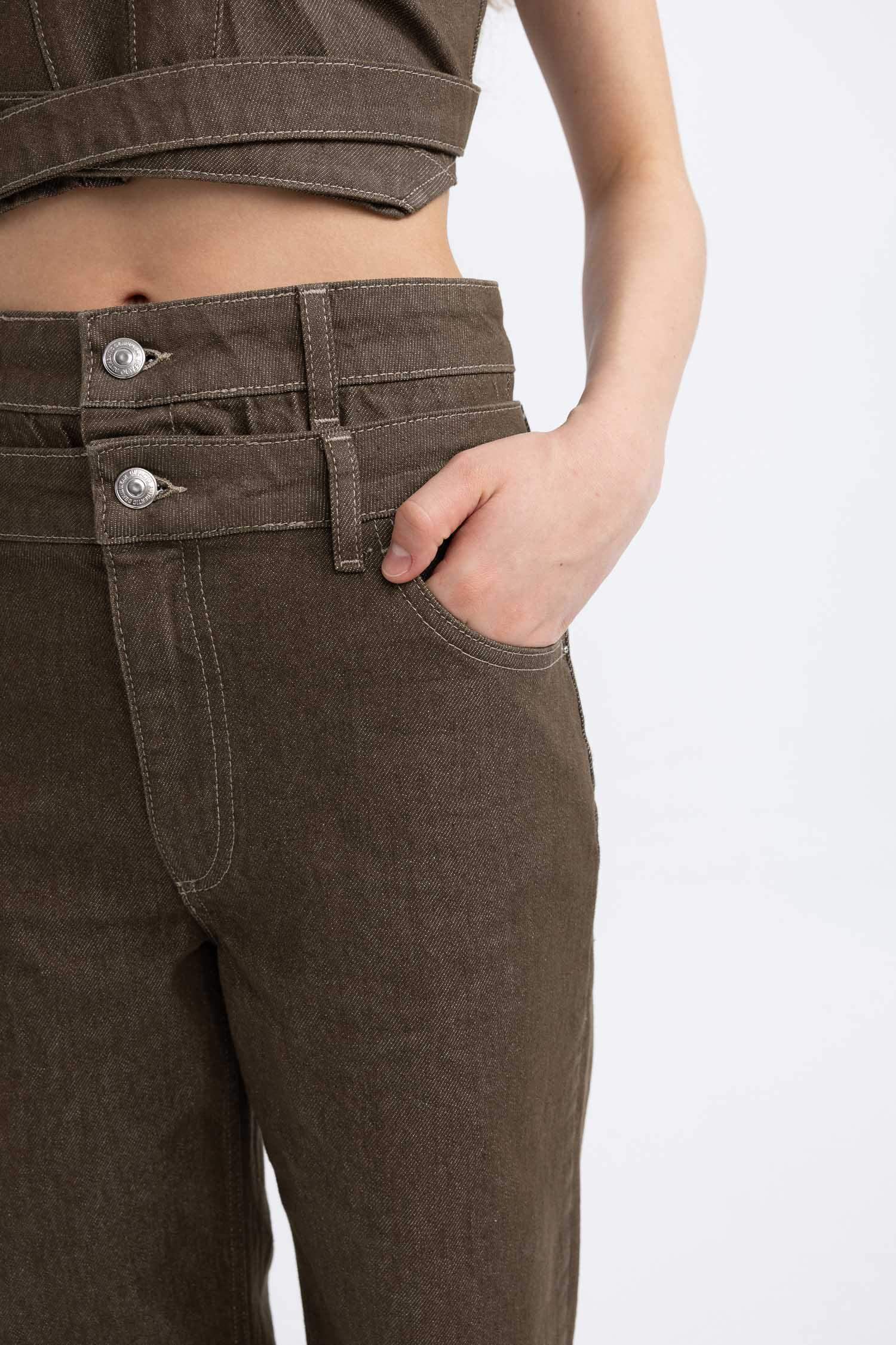 90's Wide Leg High Waist Long Jeans