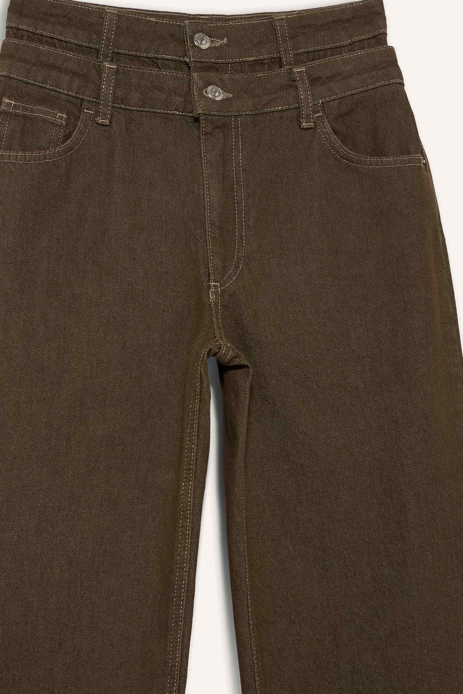 90's Wide Leg High Waist Long Jeans