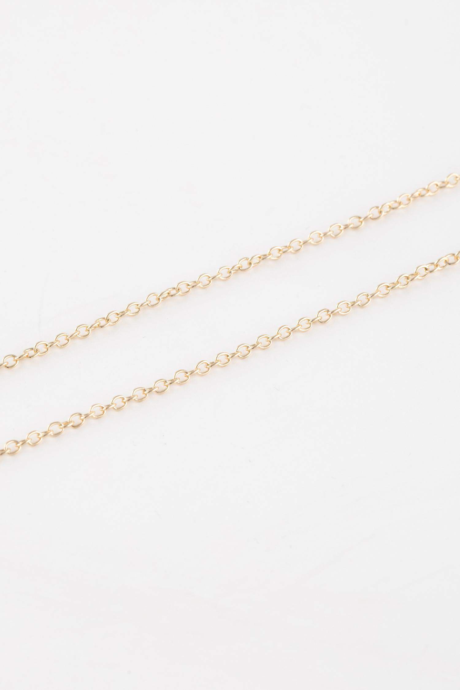 سلسلة ذهبية نسائية مع عقدة