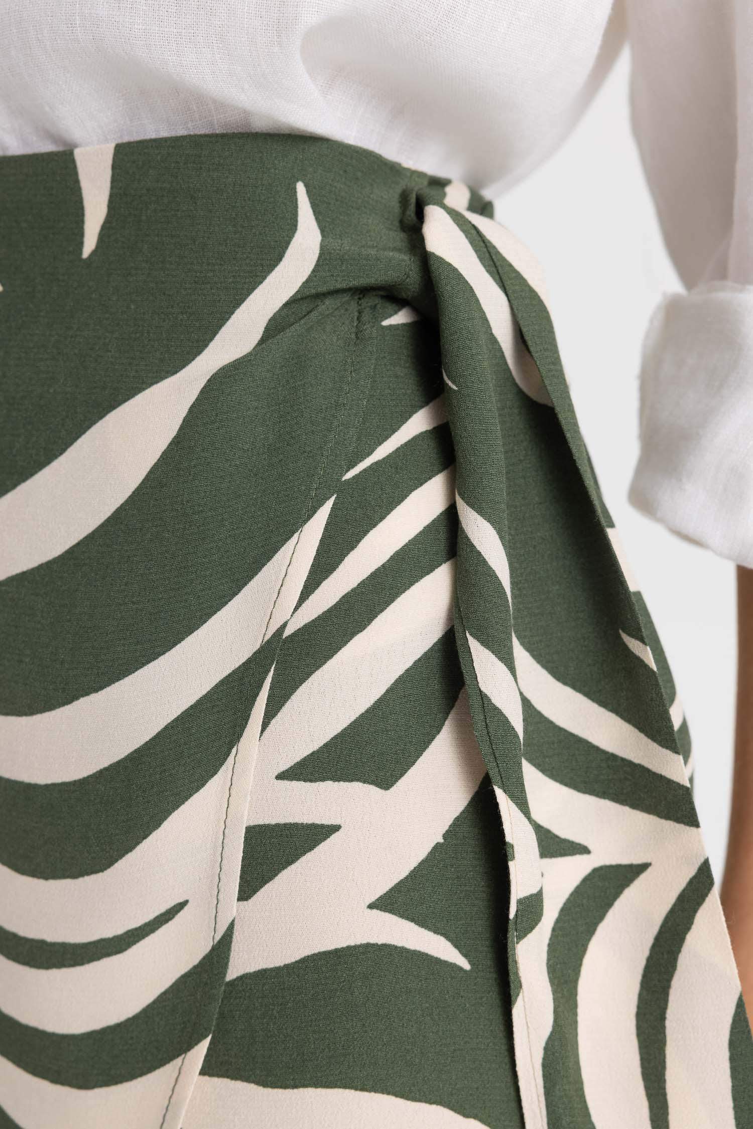 Mini-Jupe Maroken à taille haute et à motifs