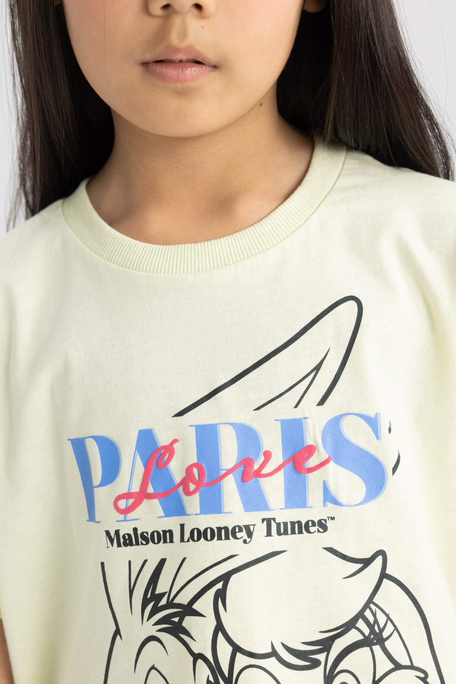 تيشيرت بناتي نص ردن من لوني تونز