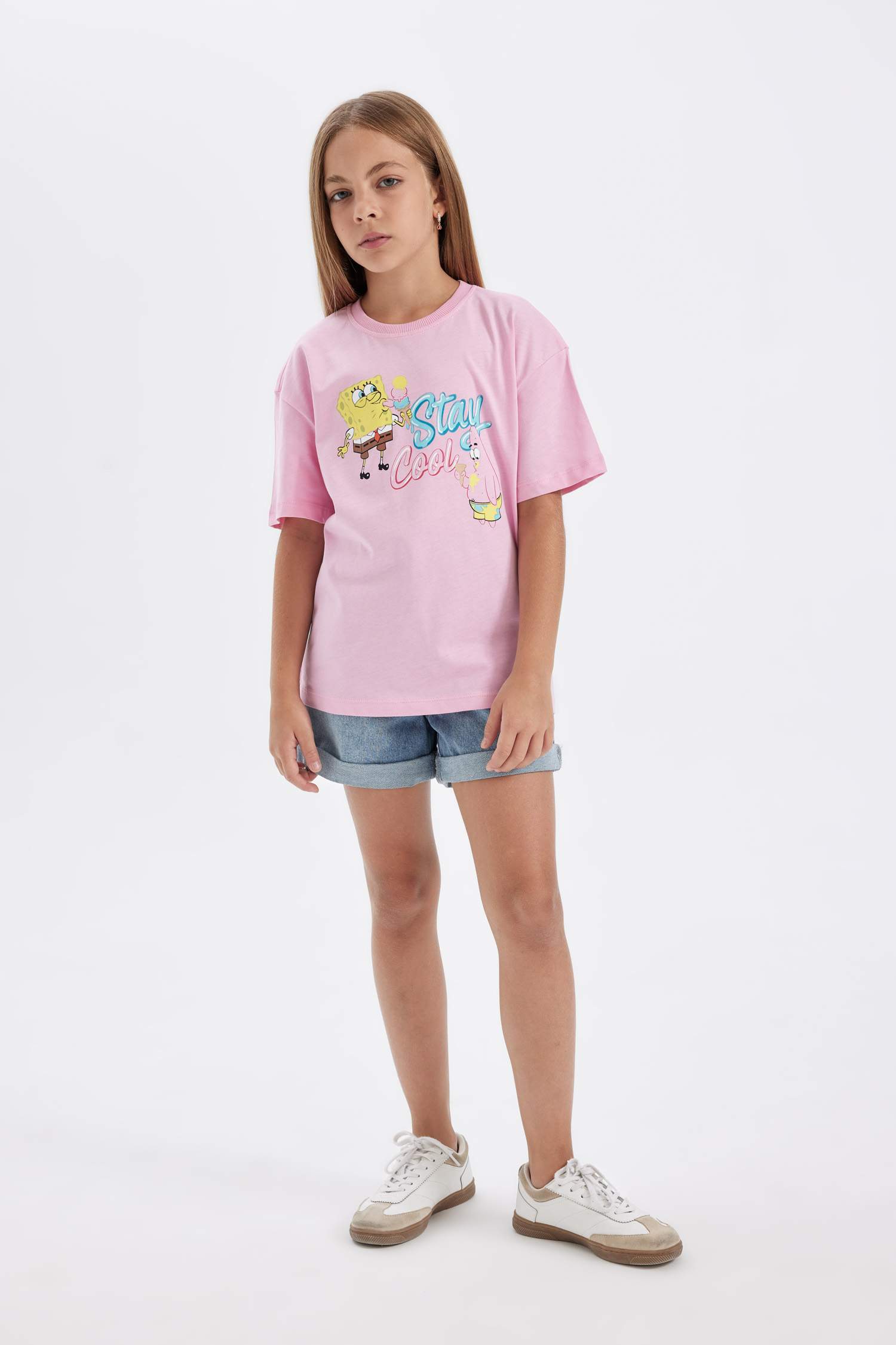 Girl SpongeBob Relax Fit Short Sleeve T-Shirt
