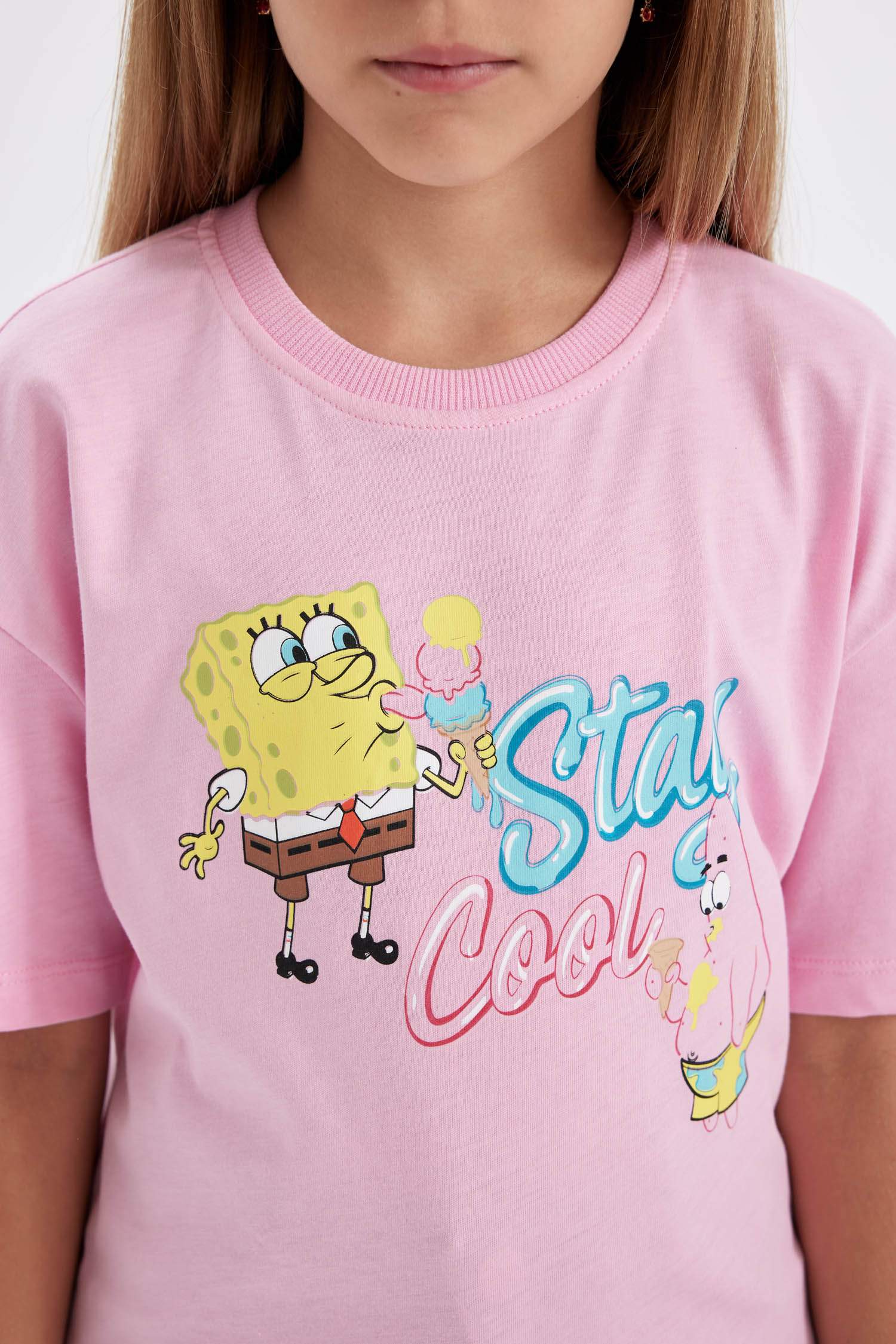 Girl SpongeBob Relax Fit Short Sleeve T-Shirt