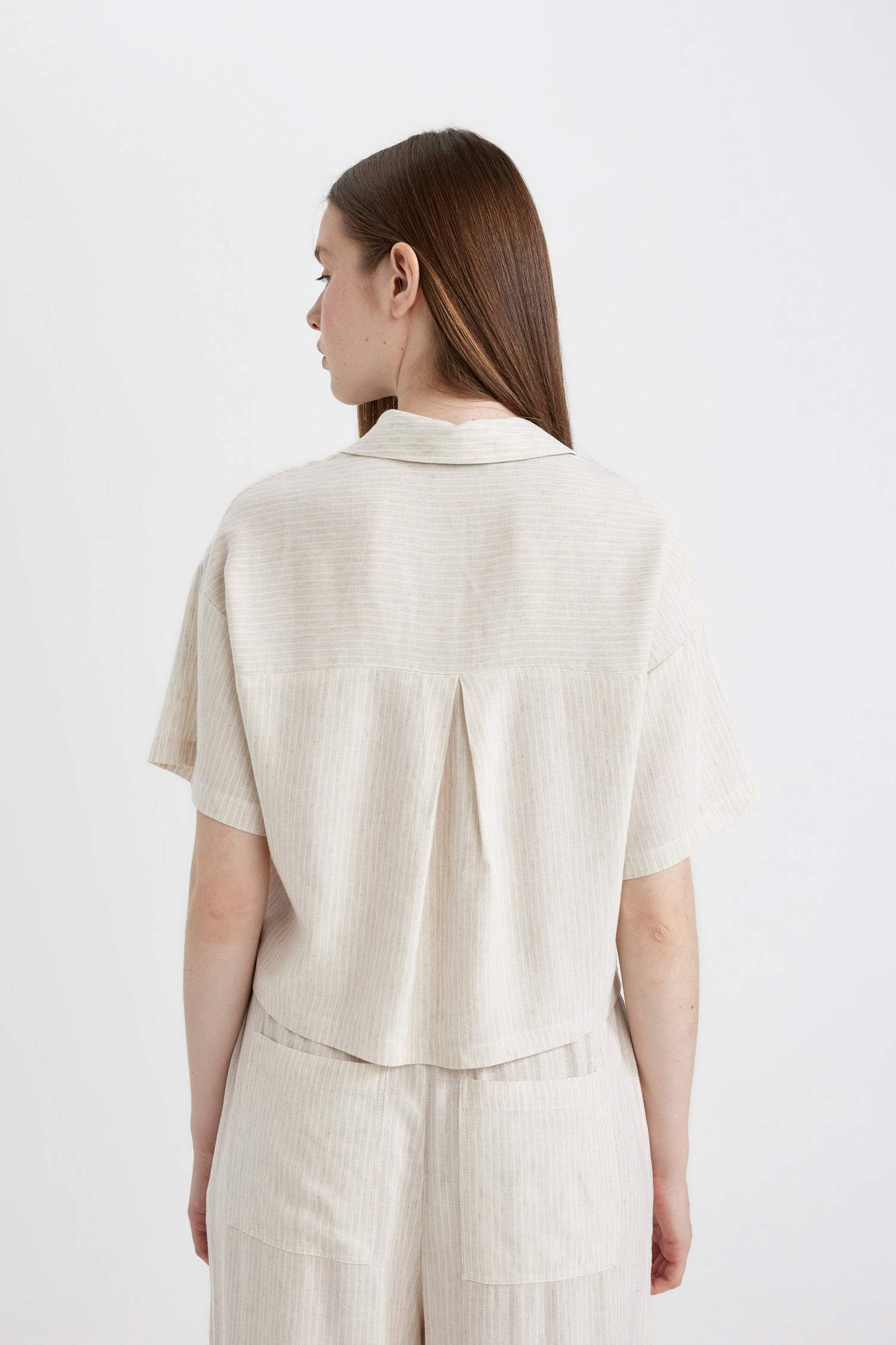 Рубашка оверсайз с коротким рукавом