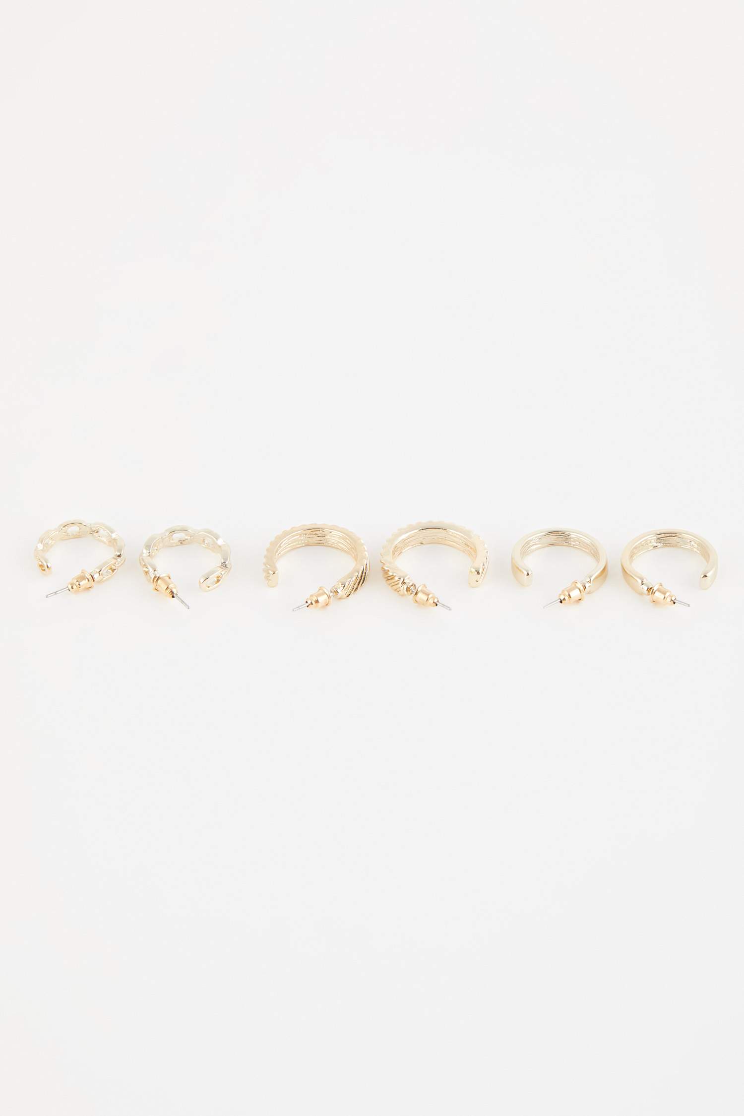 حلق حريمي ذهبي - 3 قطع