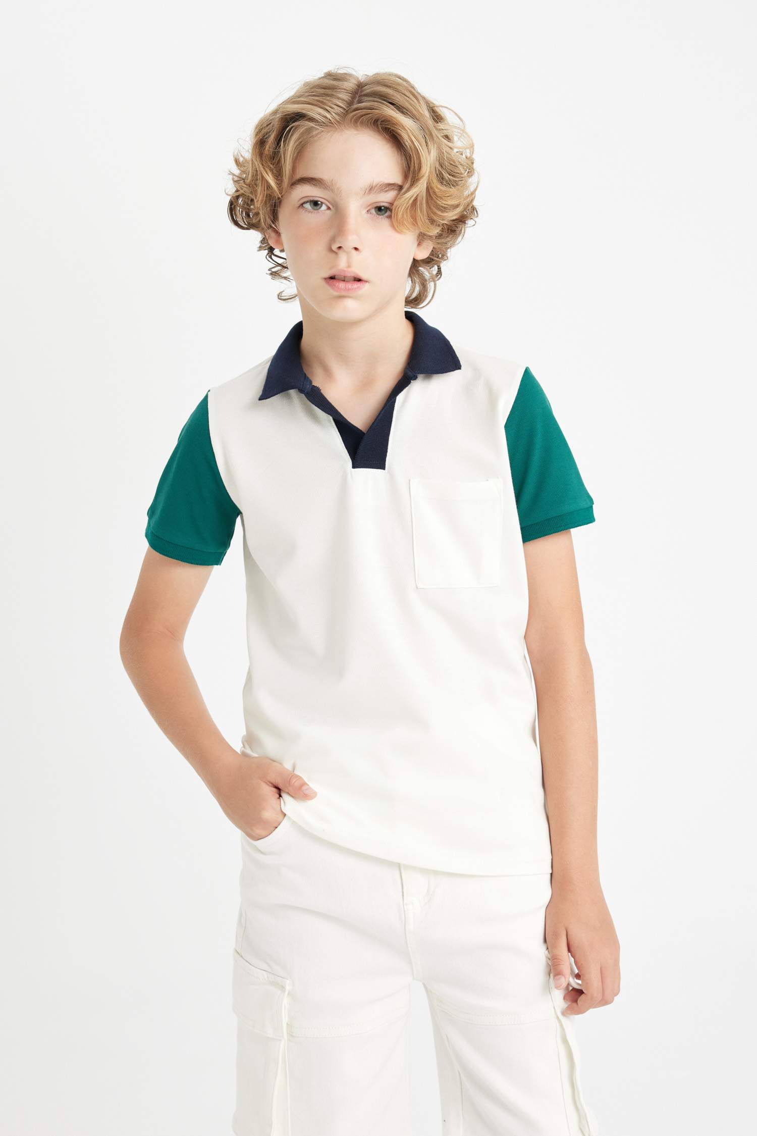 Boy Pique Short Sleeve Polo T-Shirt