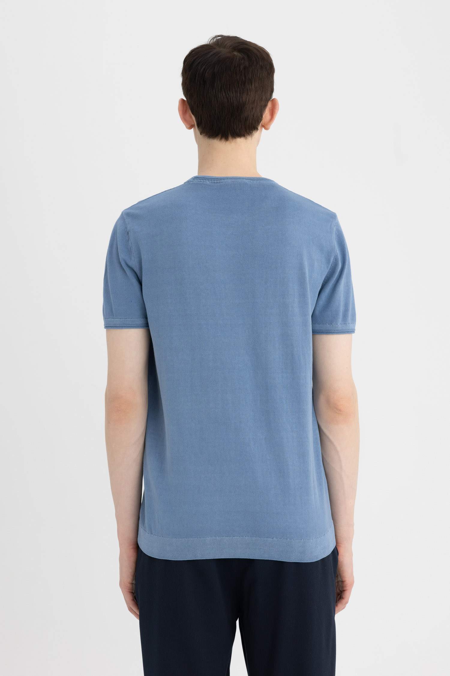 Standard Fit Short Sleeve Knit Polo Shirt