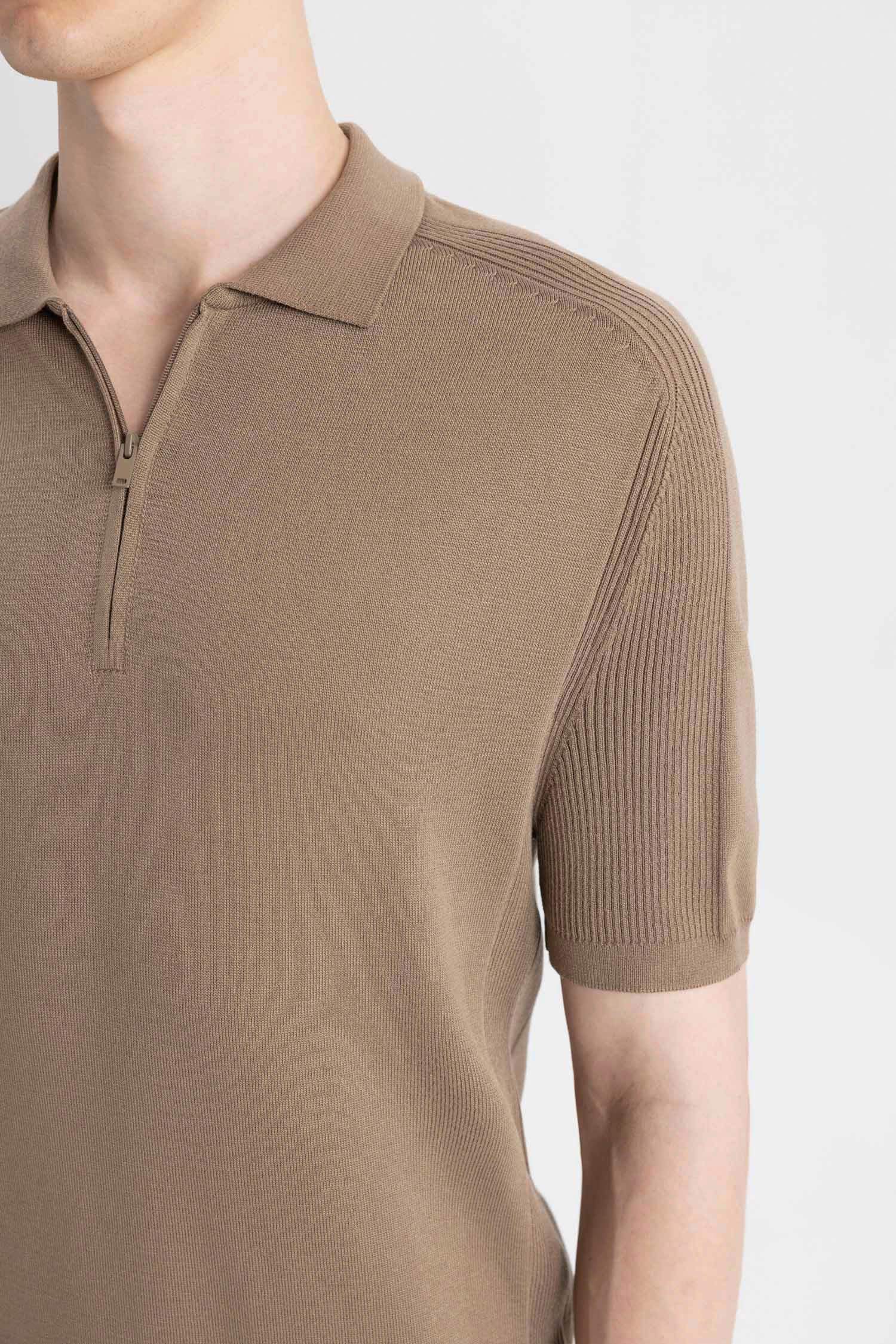 Slim Fit Polo Collar Knitwear Polo T-Shirt