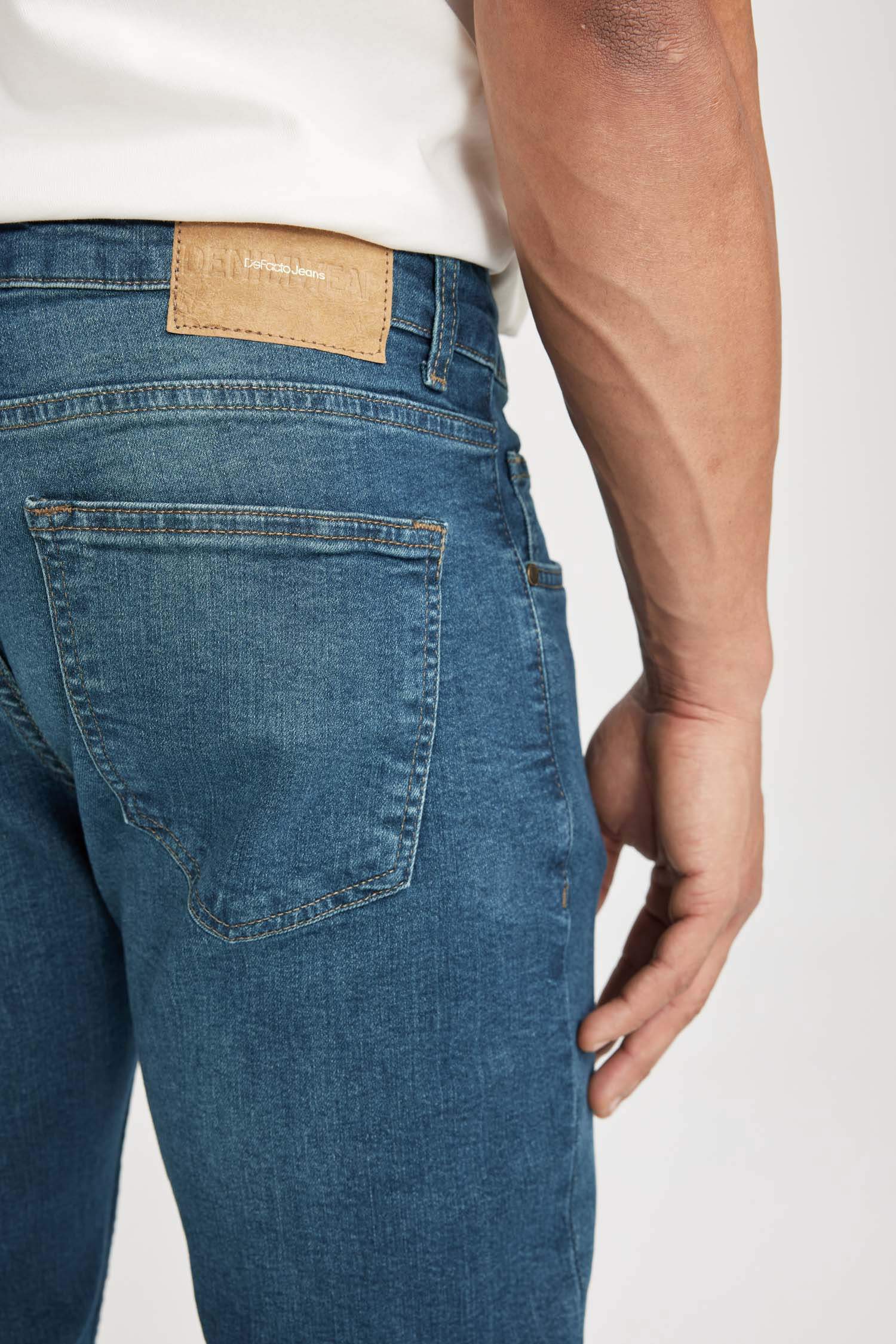 Pantalon Jean coupe régulière Sergio Jambe Droite Taille Normale