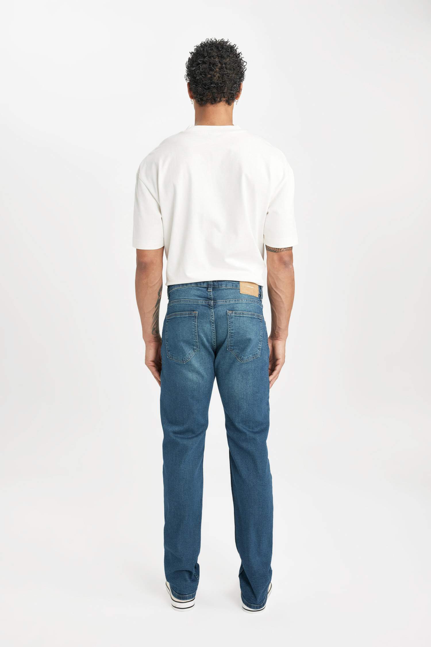 Pantalon Jean coupe régulière Sergio Jambe Droite Taille Normale