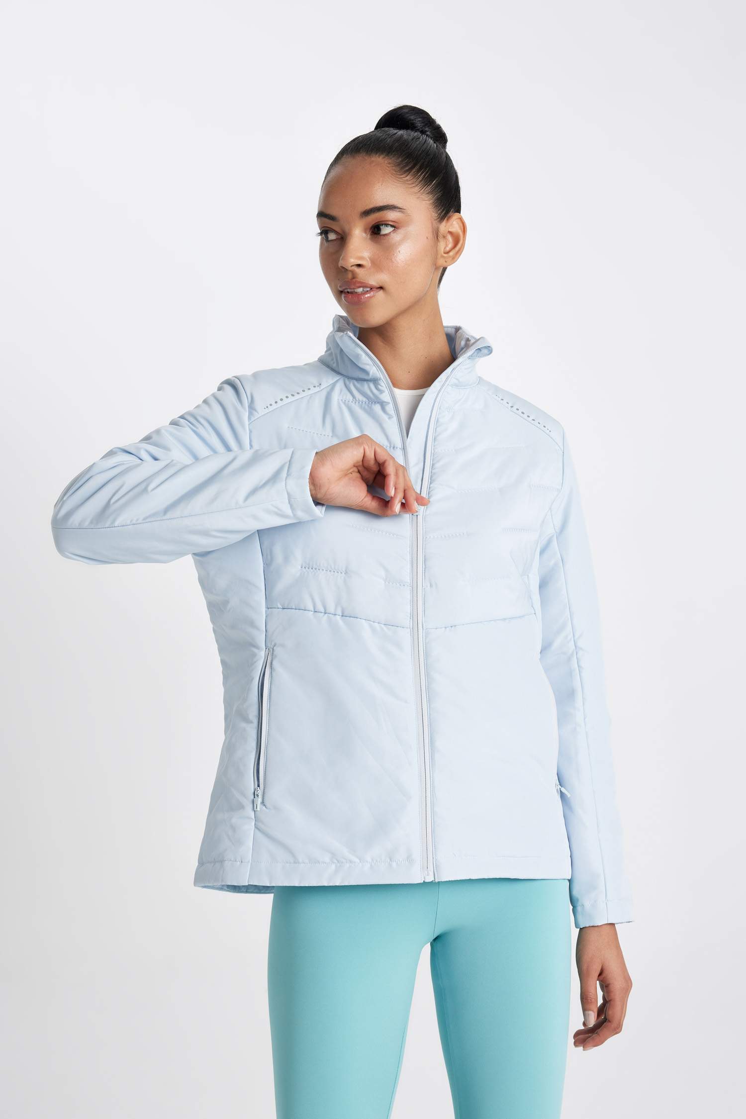 Куртка водоотталкивающая ветрозащитная на молнии, DeFactoFit