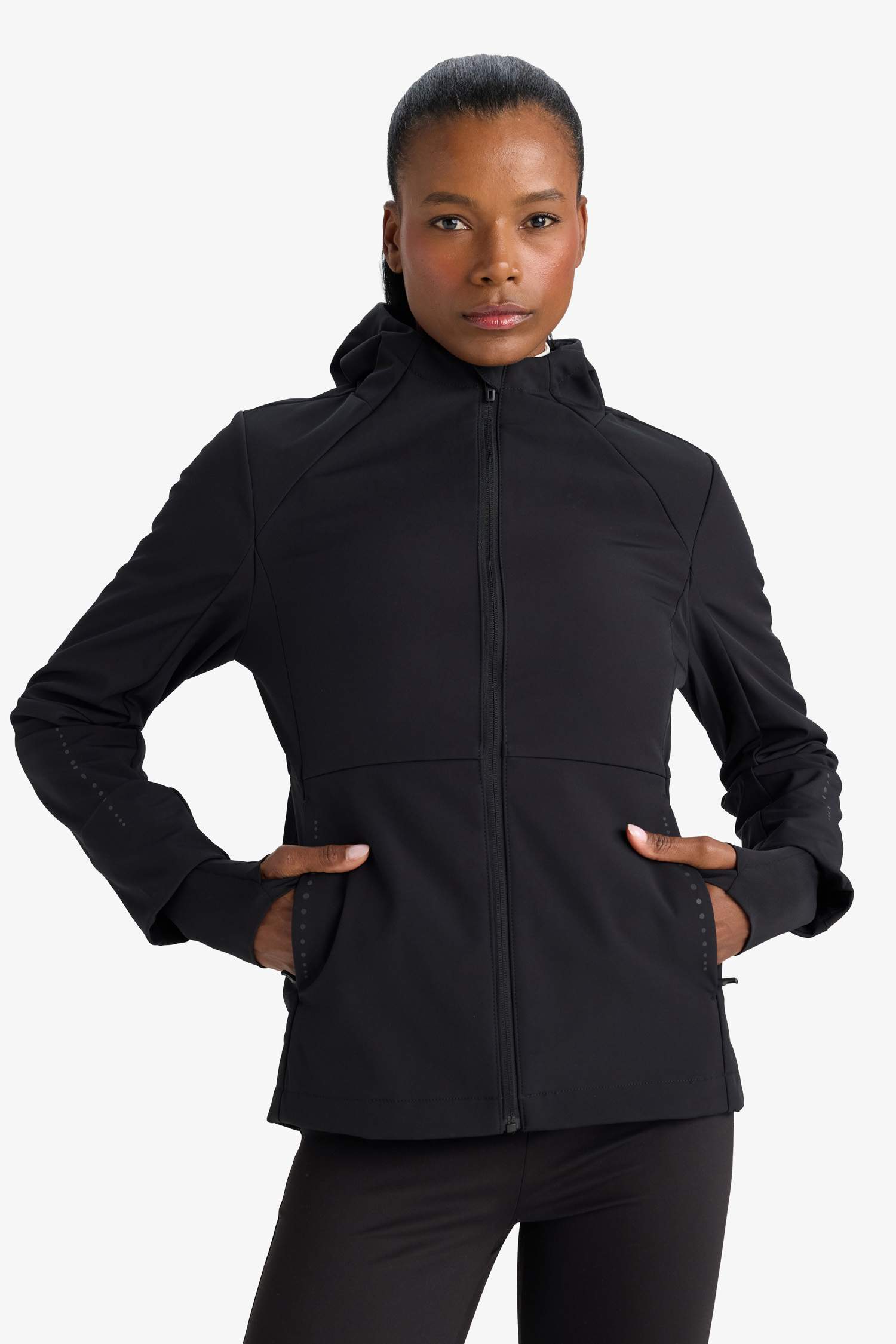 DeFactoFit Waterproof Slim Fit Hooded Softshell Jacket