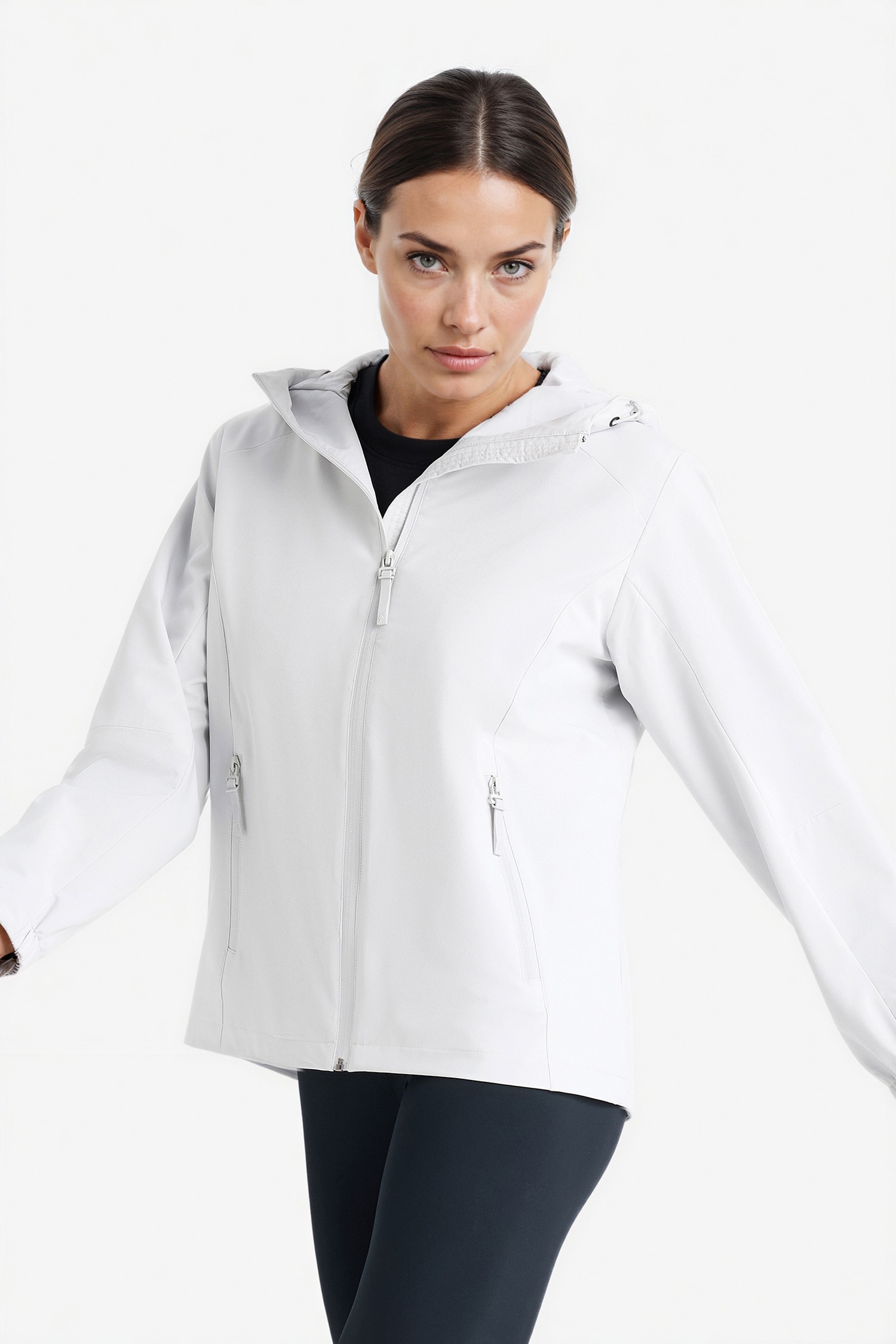 DeFacto Su İtici Regular Fit Kapüşonlu Mevsimlik Yağmurluk görsel 2