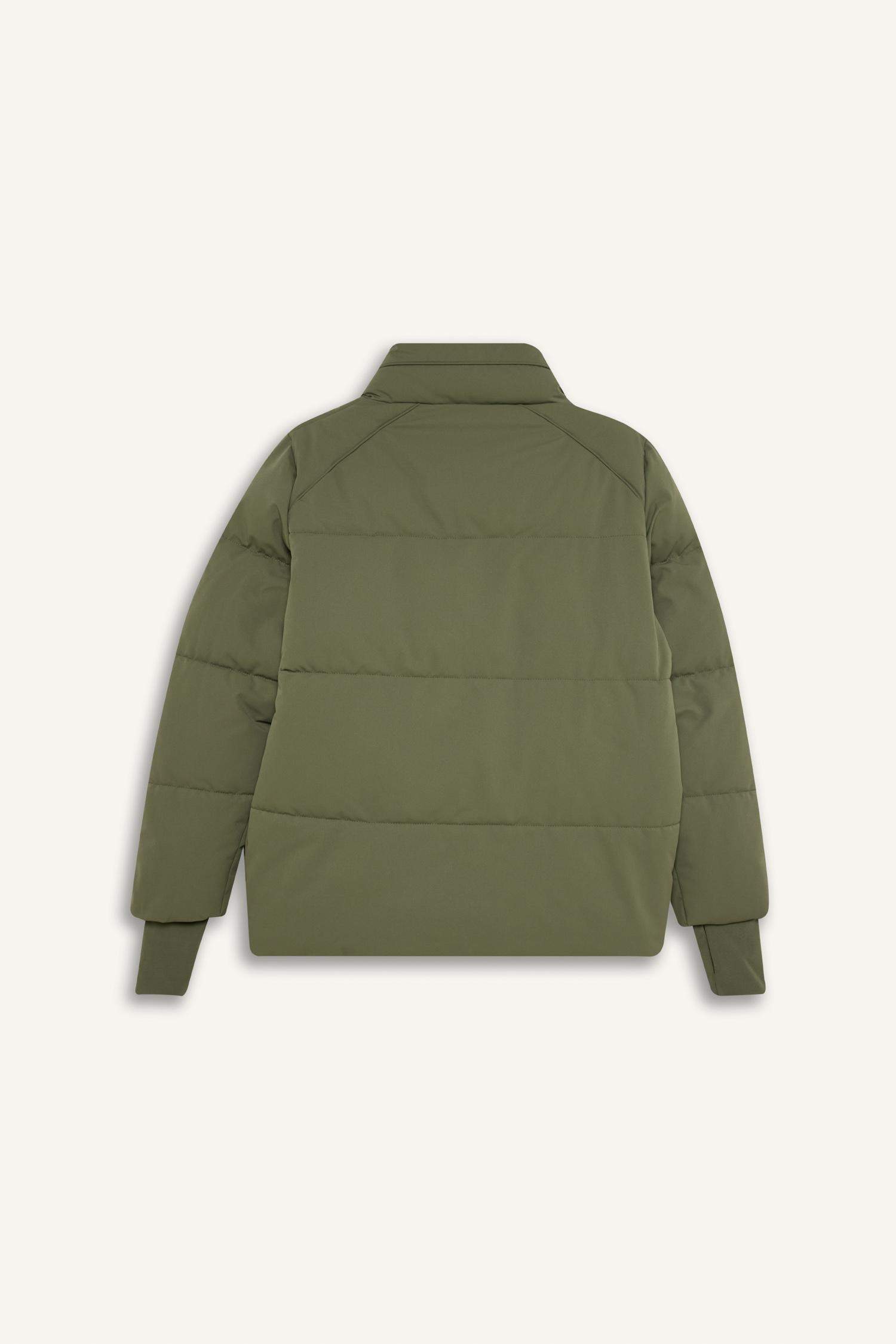 Sıcak Tutan Şişme Mont Su Geçirmez Rüzgar Geçirmez Parmak Geçmeli Dik Yaka Fermuarlı Cepli