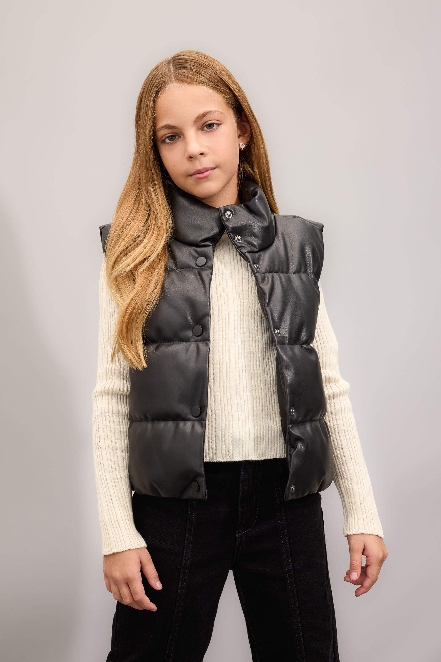 Girl Waterproof Puffer Vest