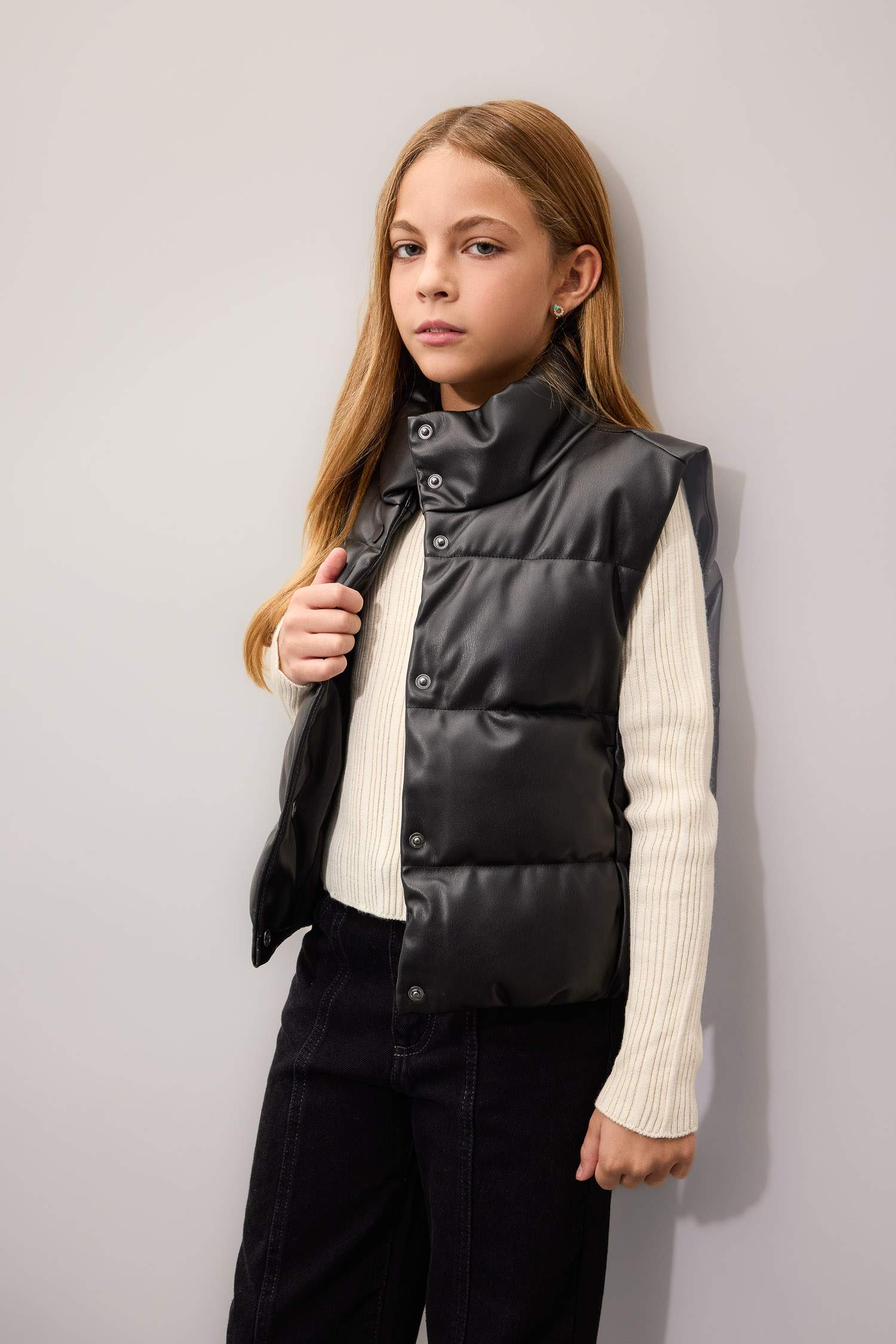 Girl Waterproof Puffer Vest