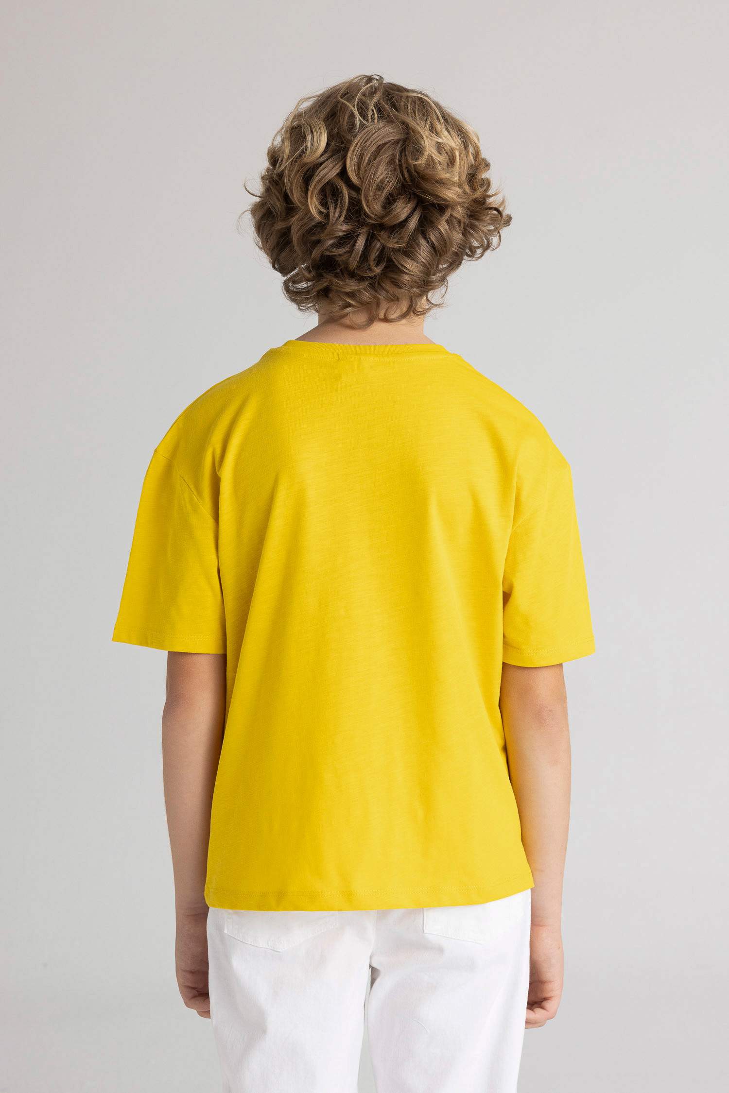 Boy Oversize Fit Crew Neck Printed T-Shirt