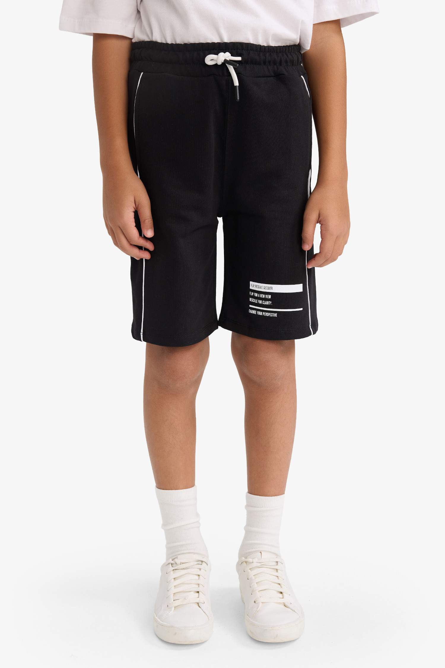 Boy Regular Fit Sweatshirt Fabric Shorts