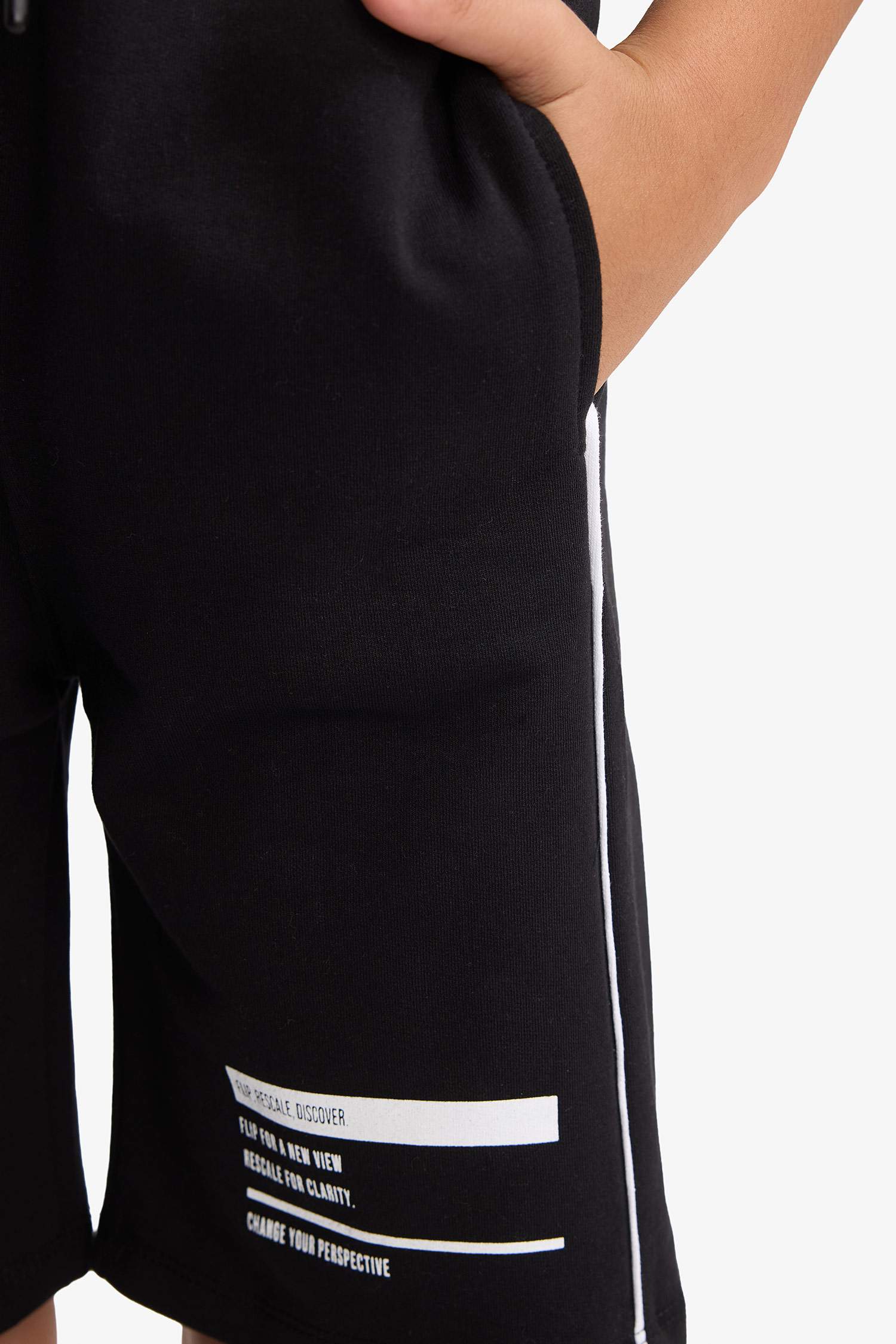 Boy Regular Fit Sweatshirt Fabric Shorts