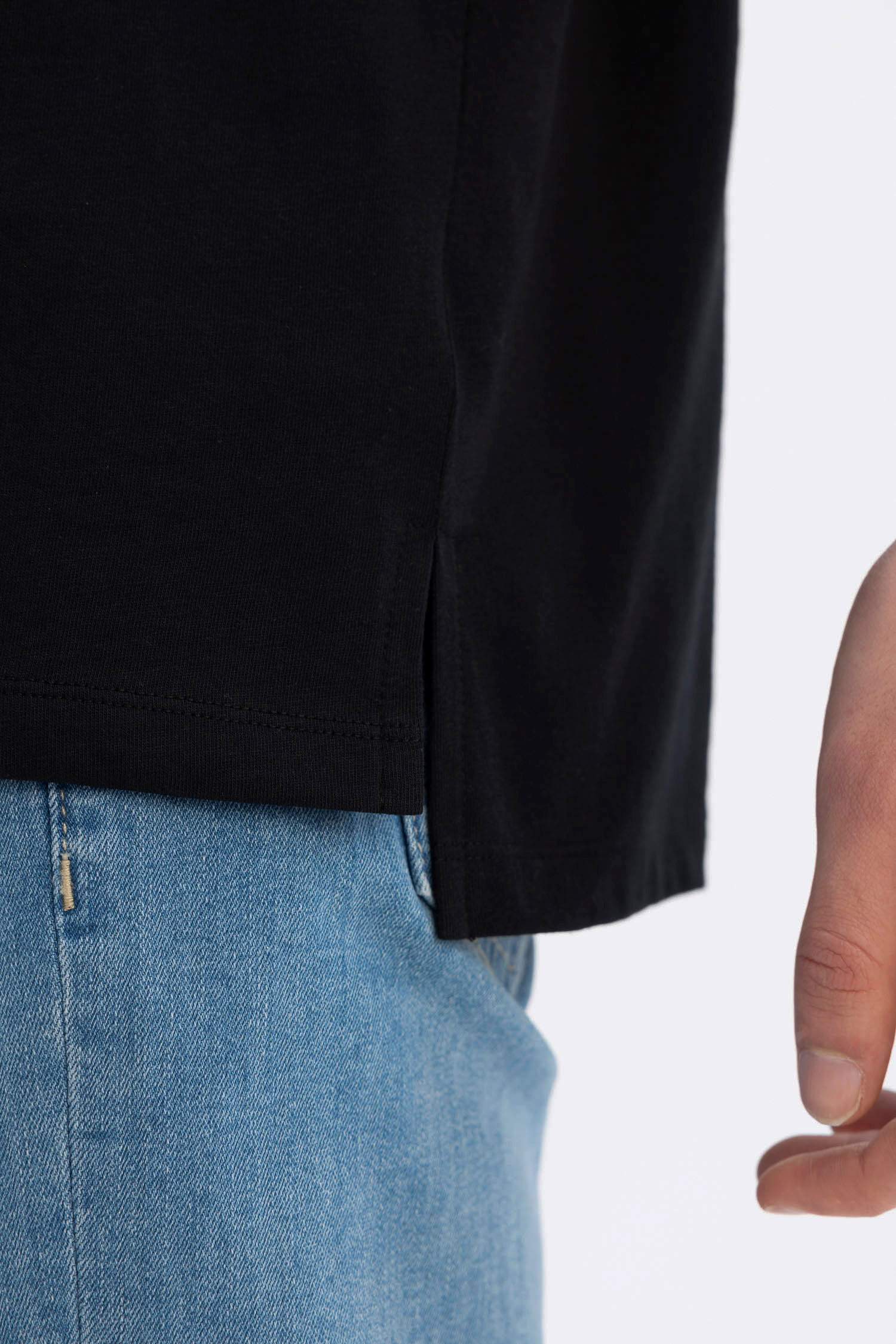 Regular Fit Printed Crew Neck Sleeveless T-Shirt