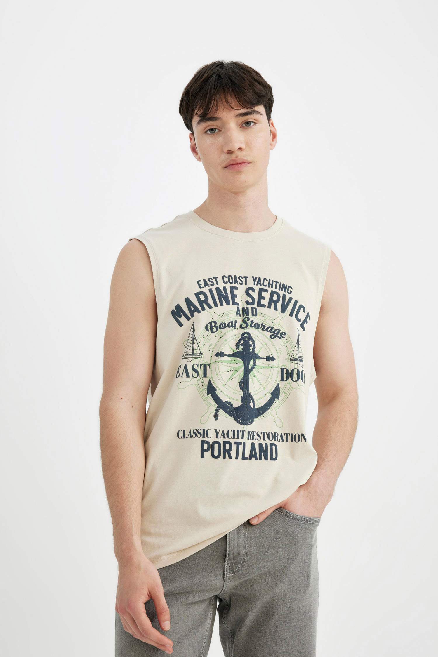 Regular Fit Printed Crew Neck T-Shirt